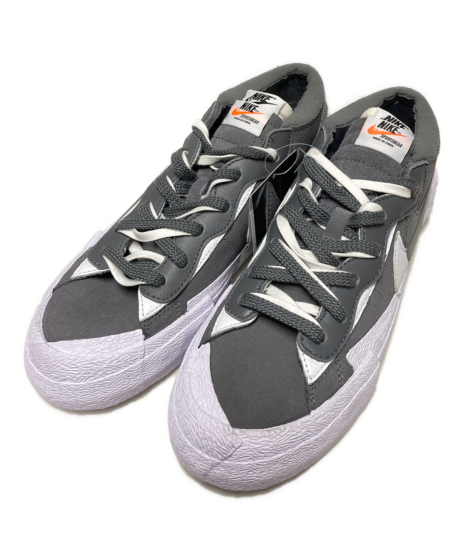 中古・古着通販】NIKE (ナイキ) sacai (サカイ) BLAZER LOW グレー
