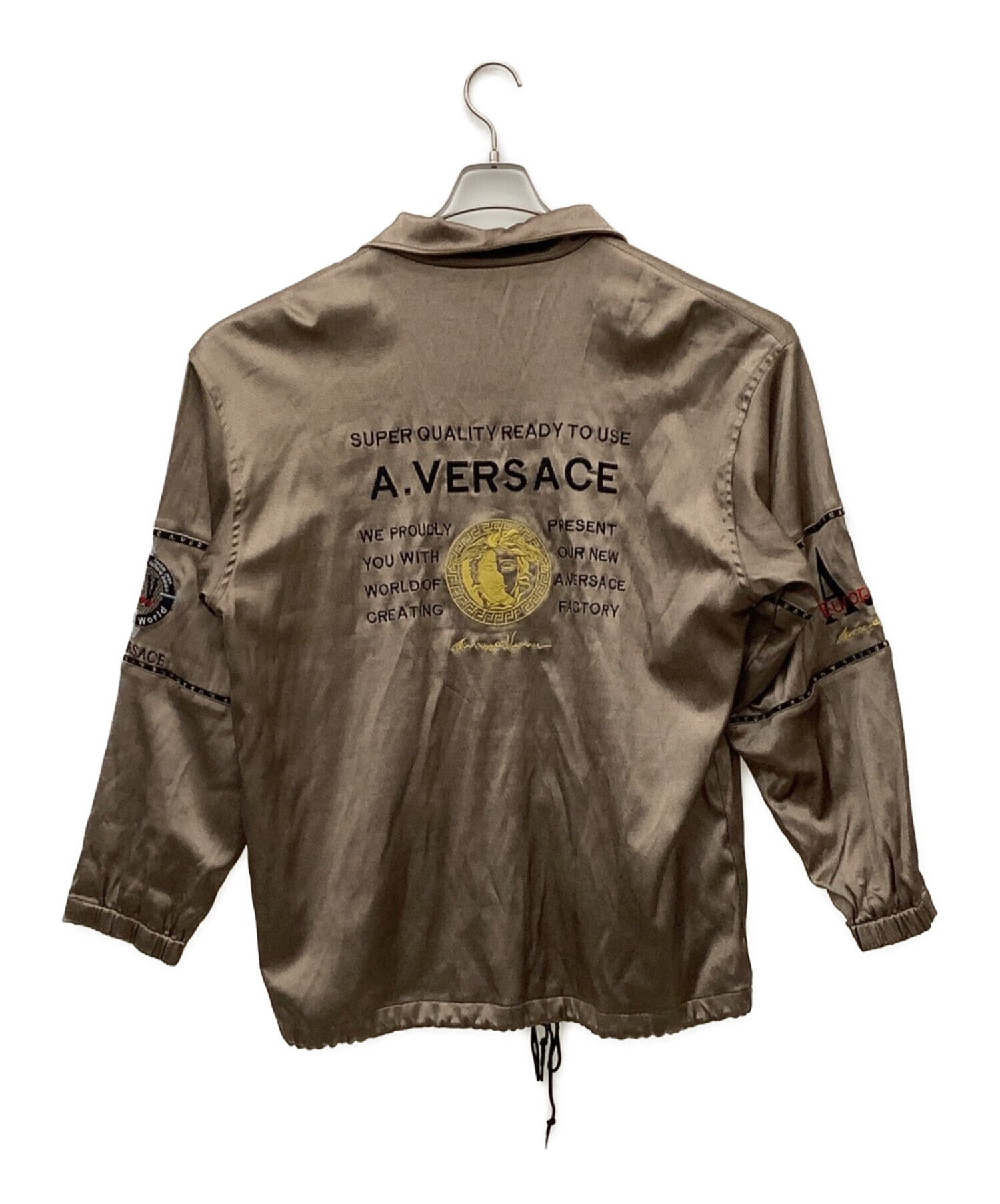 中古・古着通販】A.VERSACE (ヴェルサーチ) メデューサ刺繍コーチ 