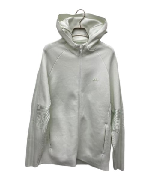 中古・古着通販】adidas (アディダス) フーディージャケット ホワイト