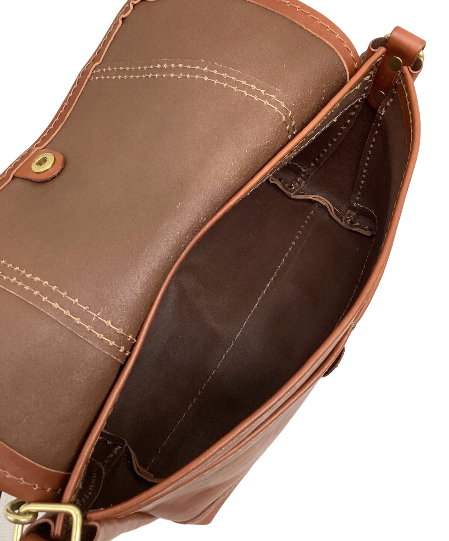 中古・古着通販】Herz (ヘルツ) メッセンジャーバッグ ブラウン