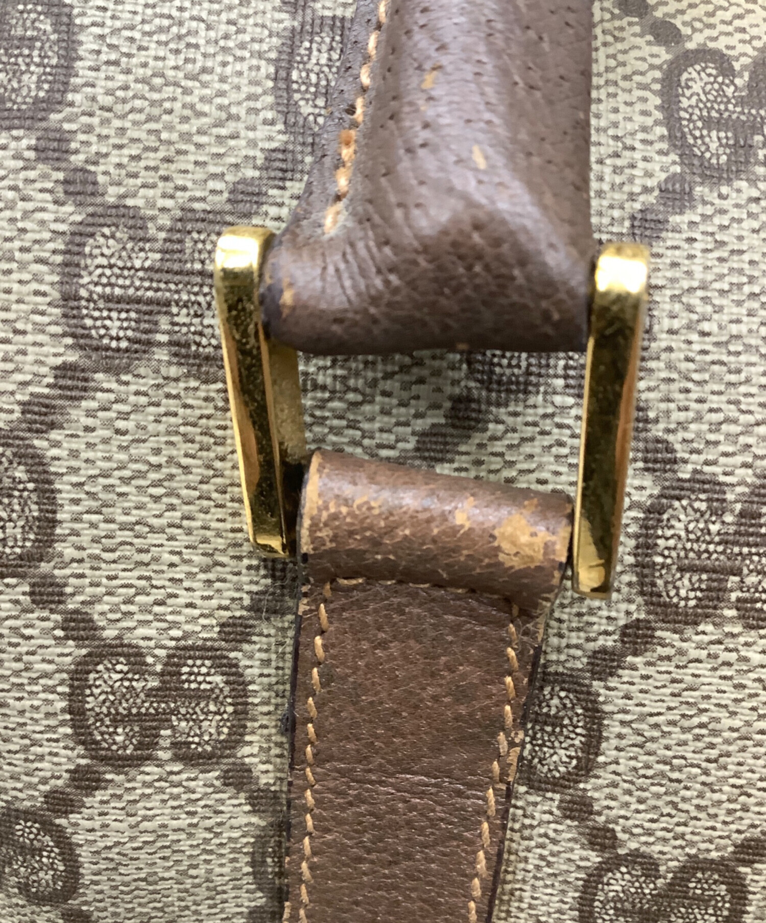中古・古着通販】GUCCI (グッチ) OLD GUCCI GGミニボストンバッグ