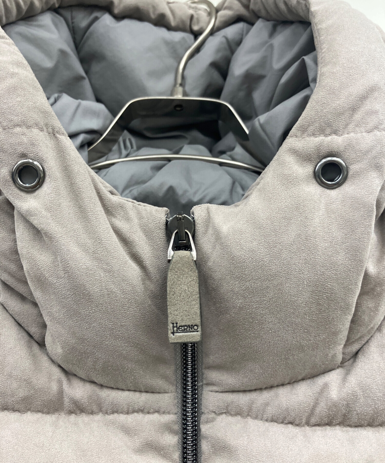 HERNO woolベージュ 半袖 ダウンジャケット HERNO woolベージュ 半袖