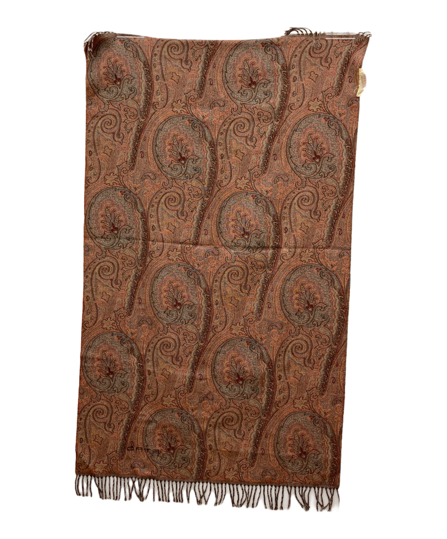 中古・古着通販】ETRO (エトロ) 大判ストール ブラウン｜ブランド