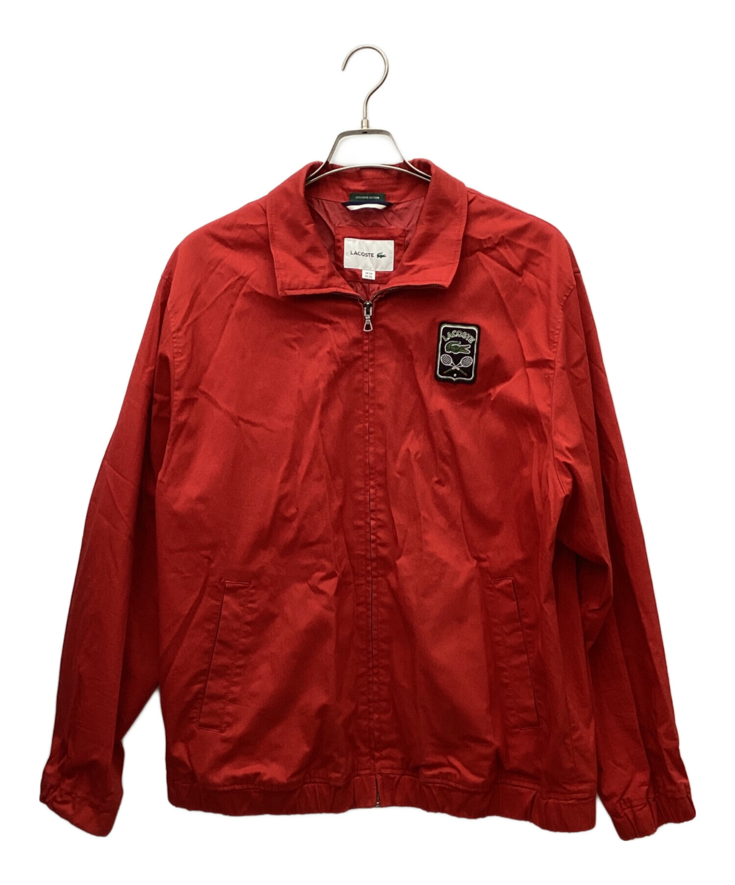 中古・古着通販】LACOSTE (ラコステ) ジャケット レッド サイズ:XL 
