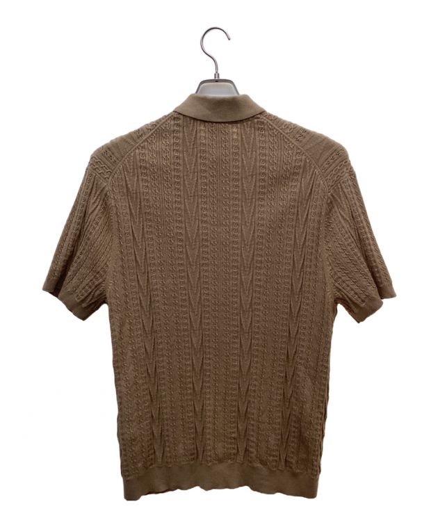 中古・古着通販】KITH (キス) 3Dニットポロシャツ ブラウン サイズ:L