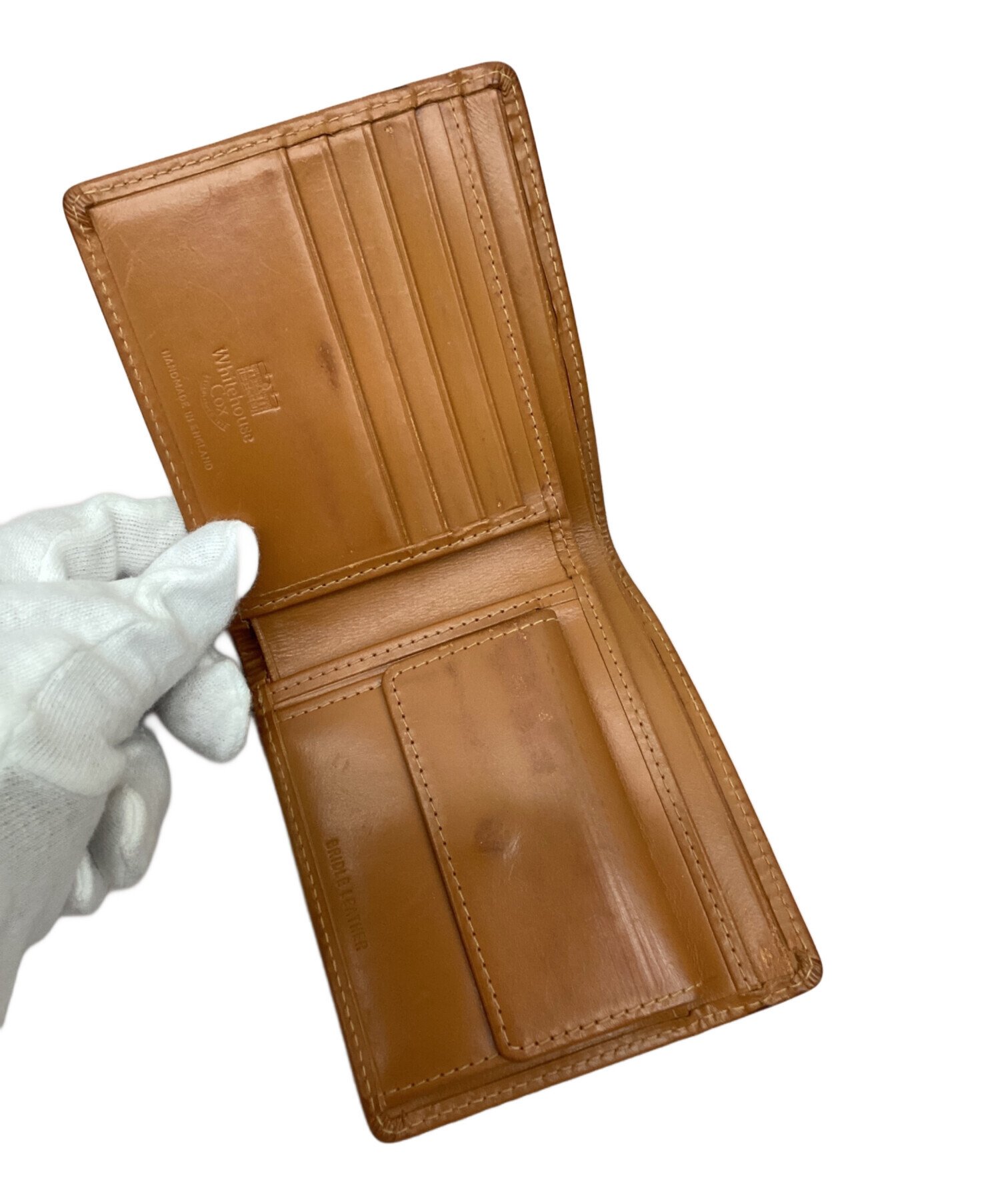 WHITEHOUSE COX ホワイトハウスコックス　二つ折り財布　キャメル 中古・古着通販】Whitehouse Cox (ホワイトハウスコックス) 2つ折り