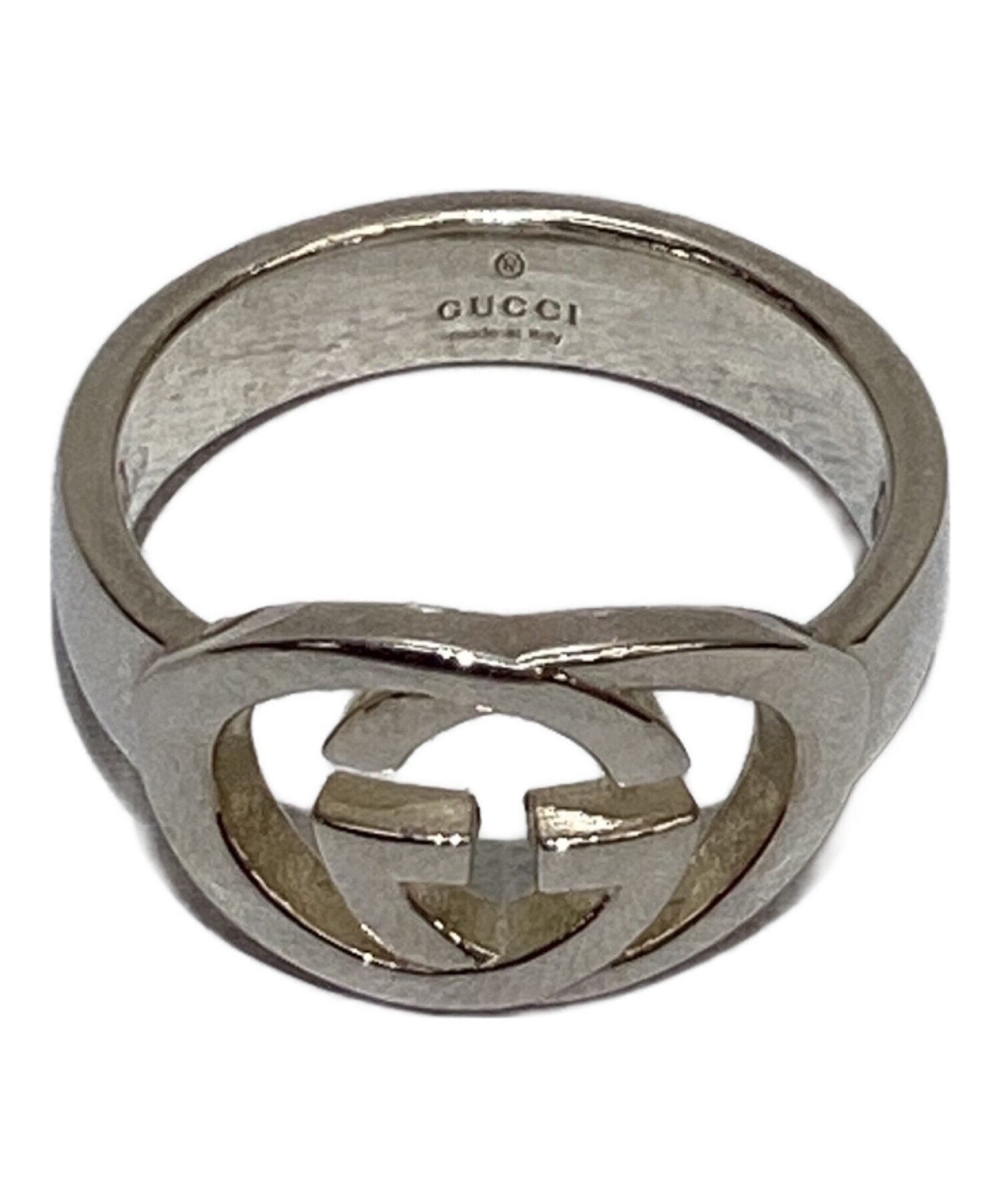 中古・古着通販】GUCCI (グッチ) ダブルGリング シルバー サイズ:17