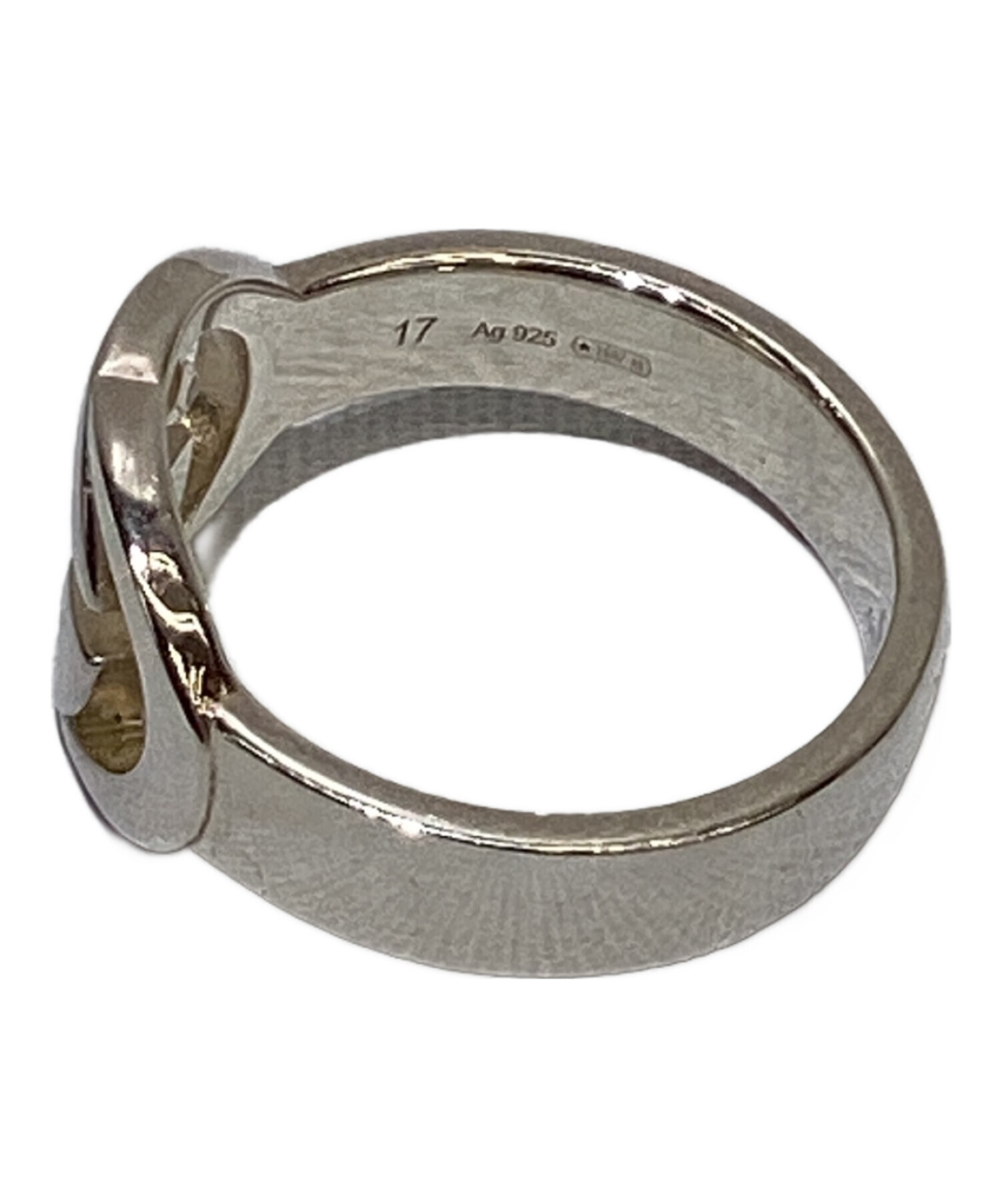 中古・古着通販】GUCCI (グッチ) ダブルGリング シルバー サイズ:17