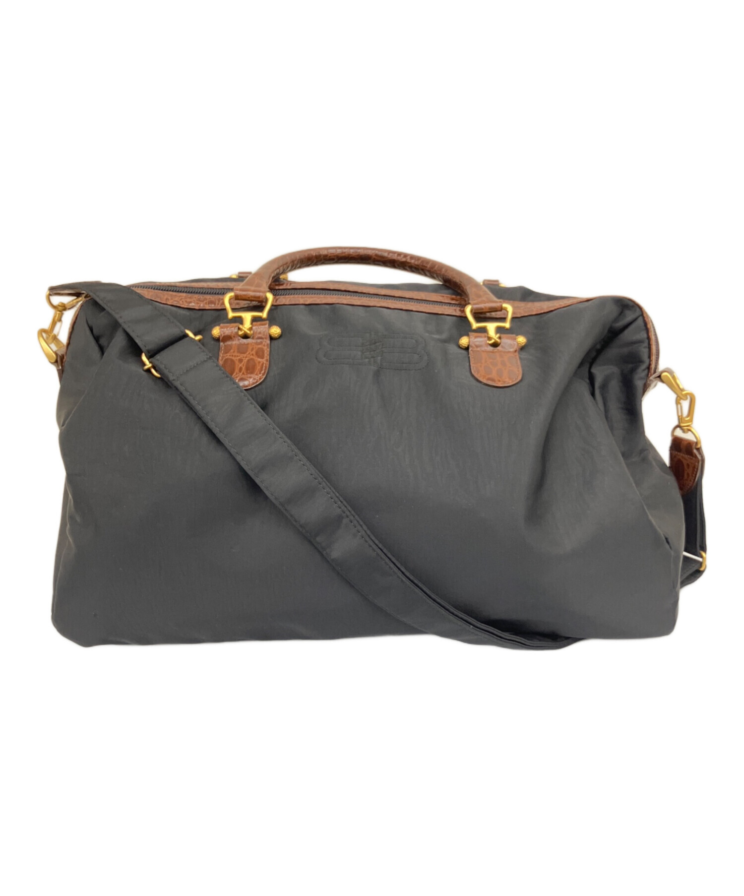 BALENCIAGA ショルダー付きボストンバッグ ブラウン　N2-5 BALENCIAGA ショルダー付きボストンバッグ ブラウン N2-5 BALENCIAGA