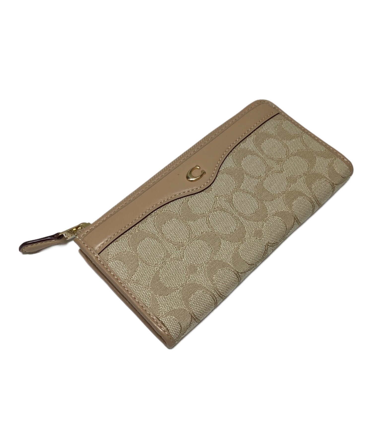 中古・古着通販】COACH (コーチ) 長財布 ベージュ｜ブランド・古着通販 
