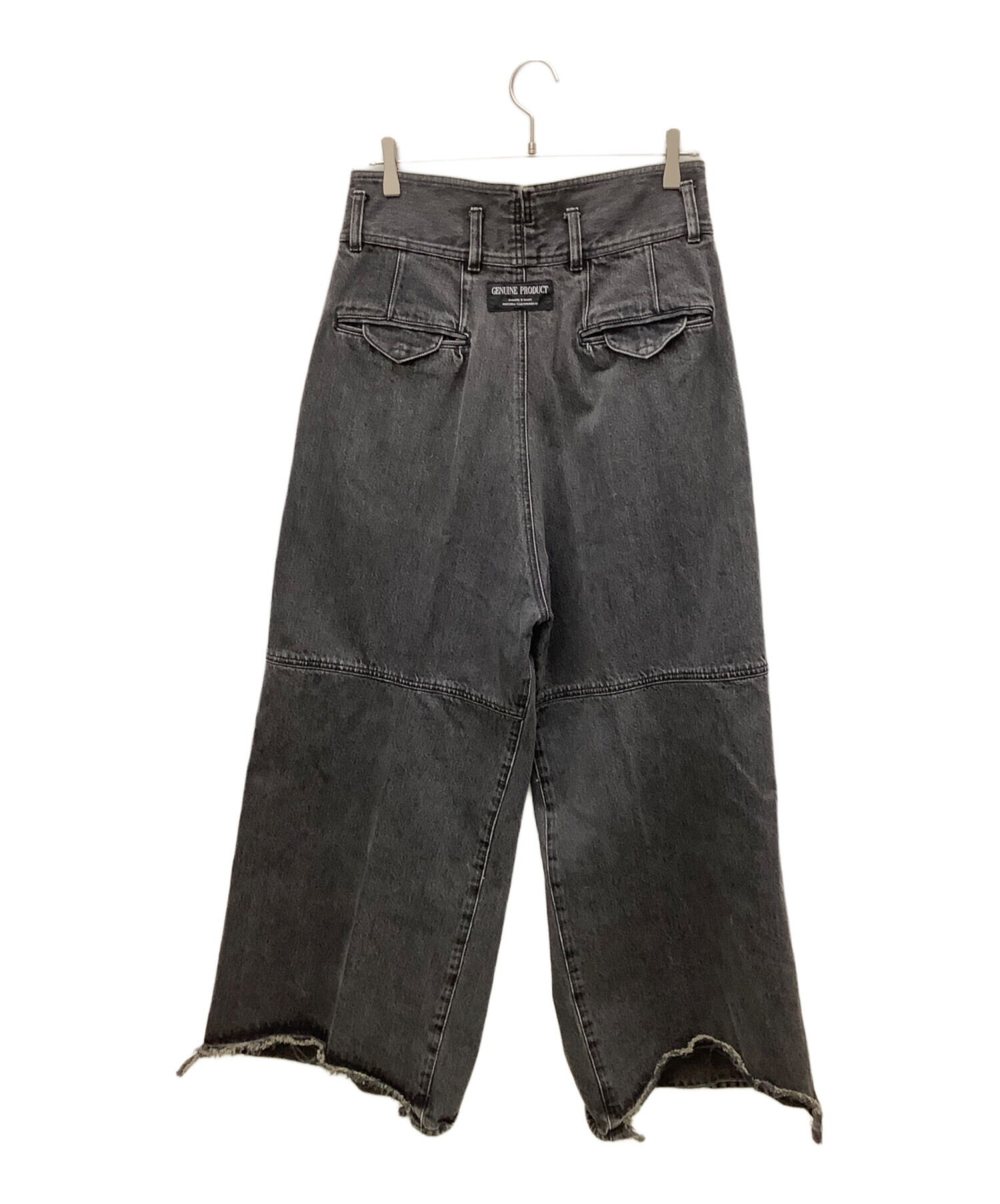 中古・古着通販】Essay (エッセイ) デニムパンツ ブラック サイズ:M