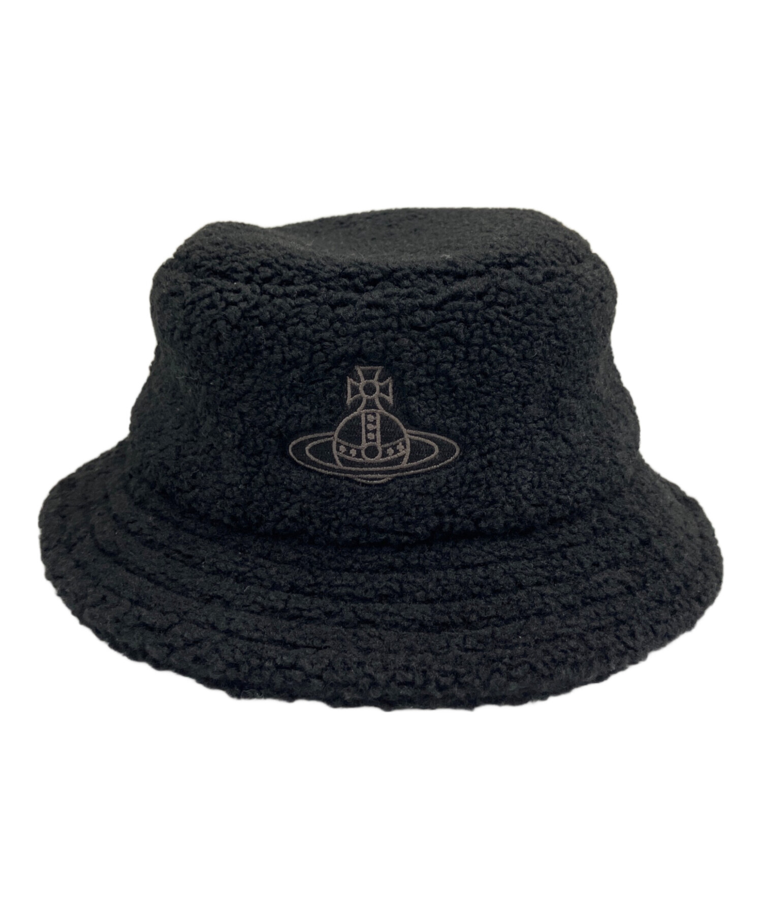 美品 ヴィヴィアン ウエストウッド バケットハット バケハ ブラック 黒 中古・古着通販】Vivienne Westwood (ヴィヴィアンウエストウッド