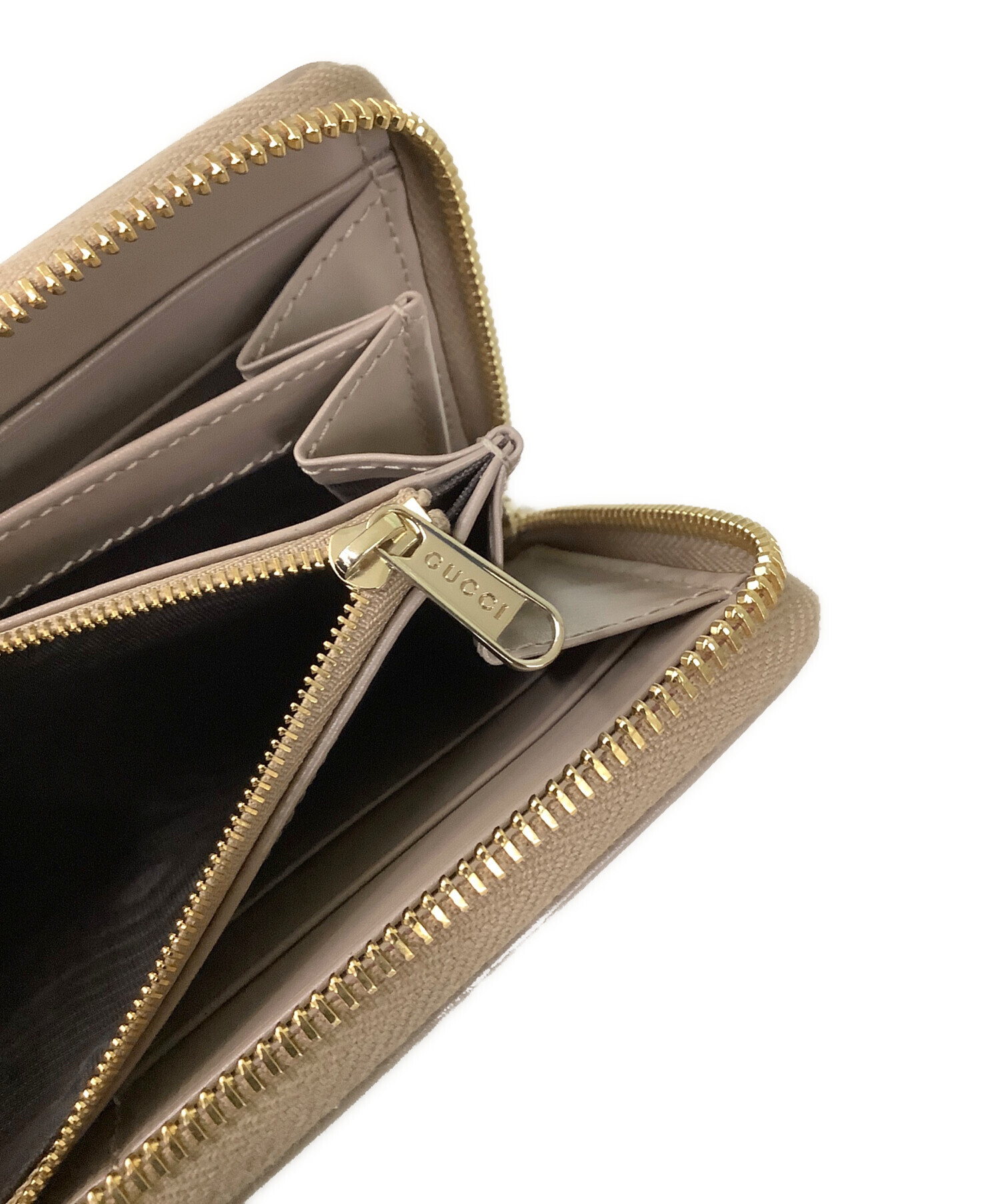 中古・古着通販】GUCCI (グッチ) 長財布 クリーム｜ブランド・古着通販