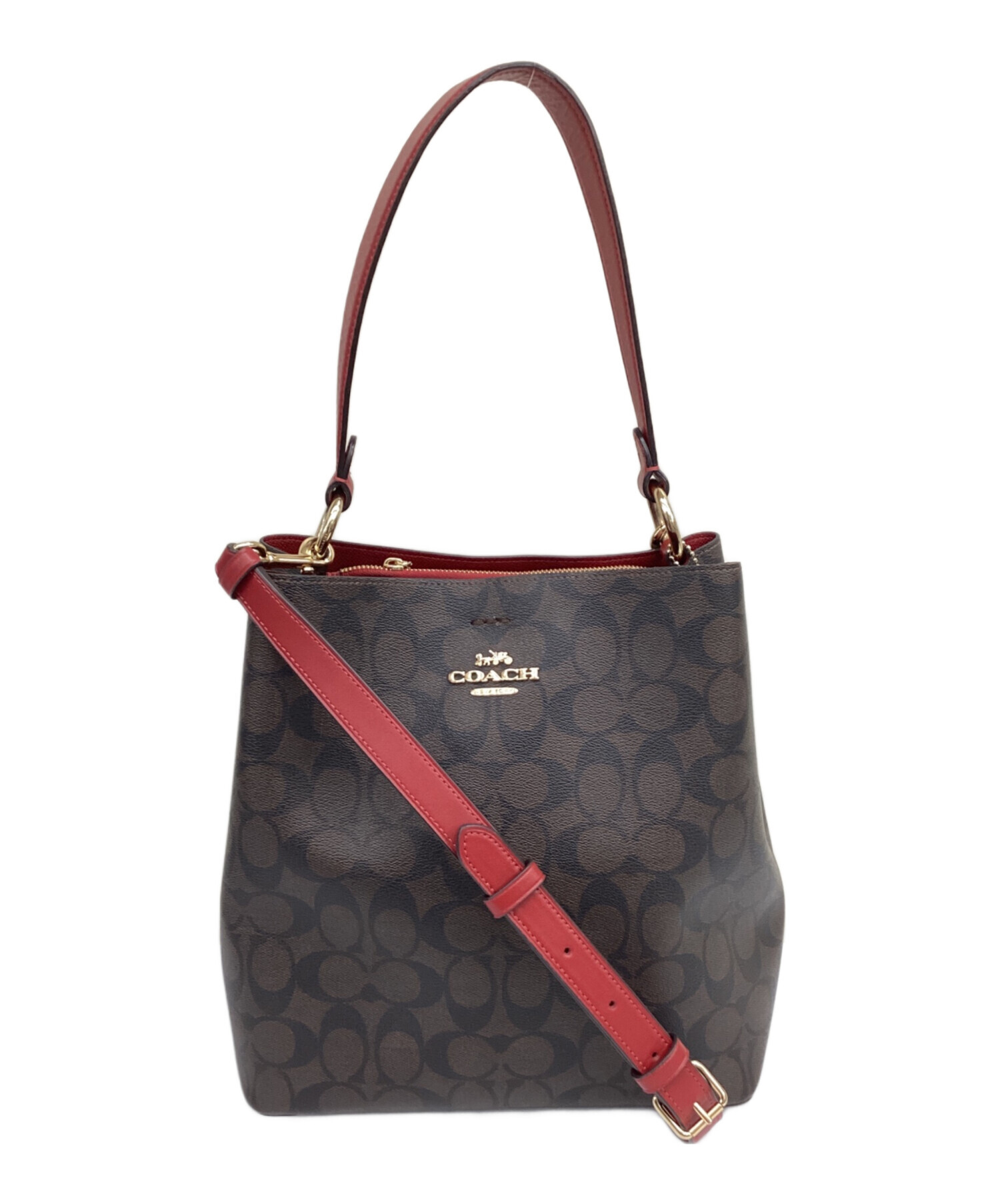 COACH 2WAY レザーバッグ　ブラウン 楽天市場】【バッグ】COACH コーチ レザー ハンドバッグ 2WAYバッグ