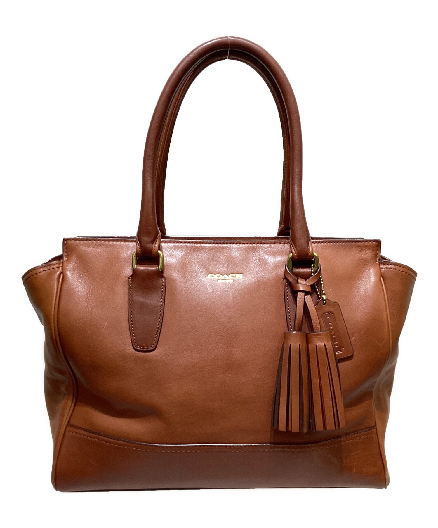 中古・古着通販】COACH (コーチ) ハンドバッグ ブラウン｜ブランド 