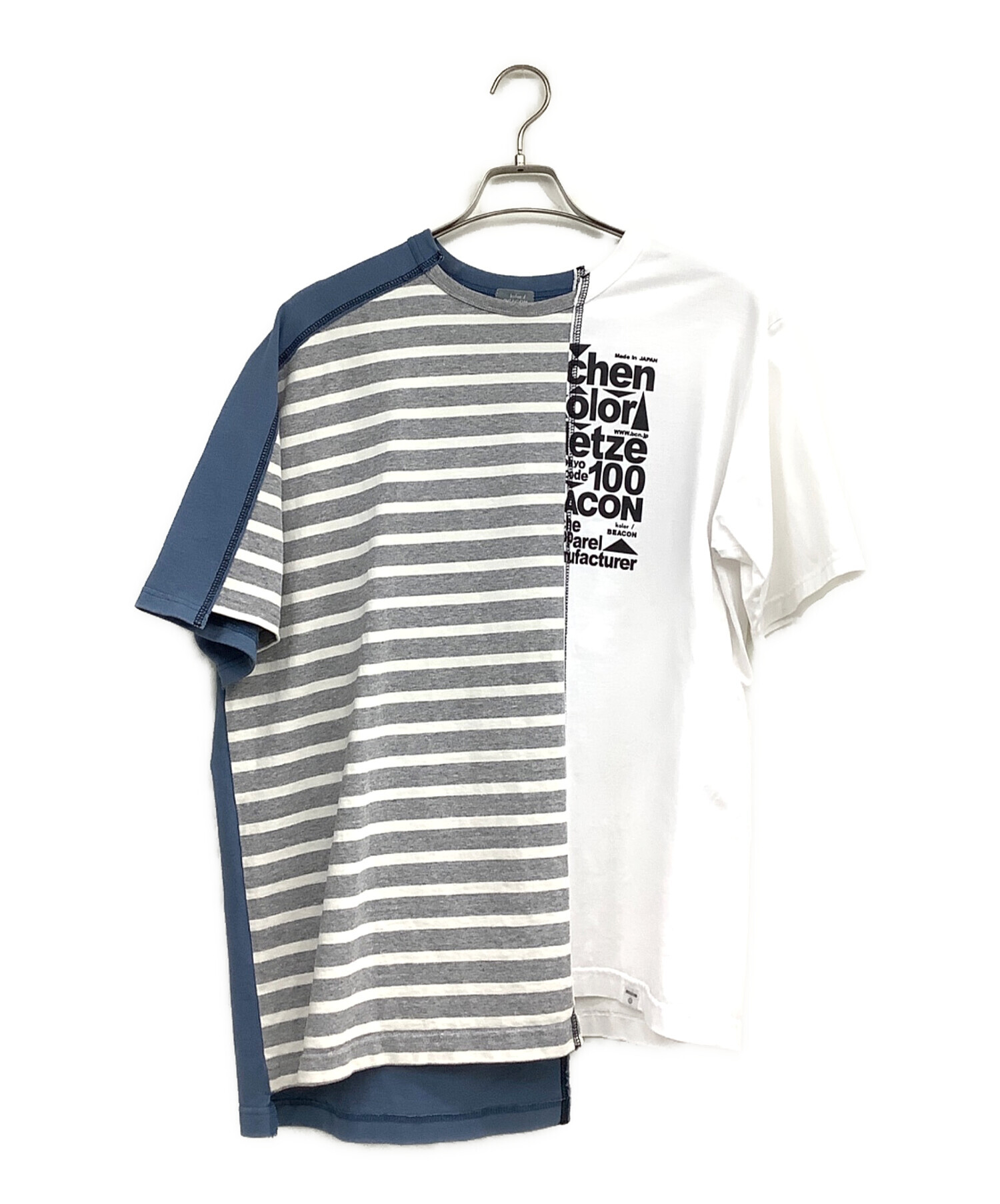 中古・古着通販】kolor/BEACON (カラービーコン) 切替Tシャツ マルチ
