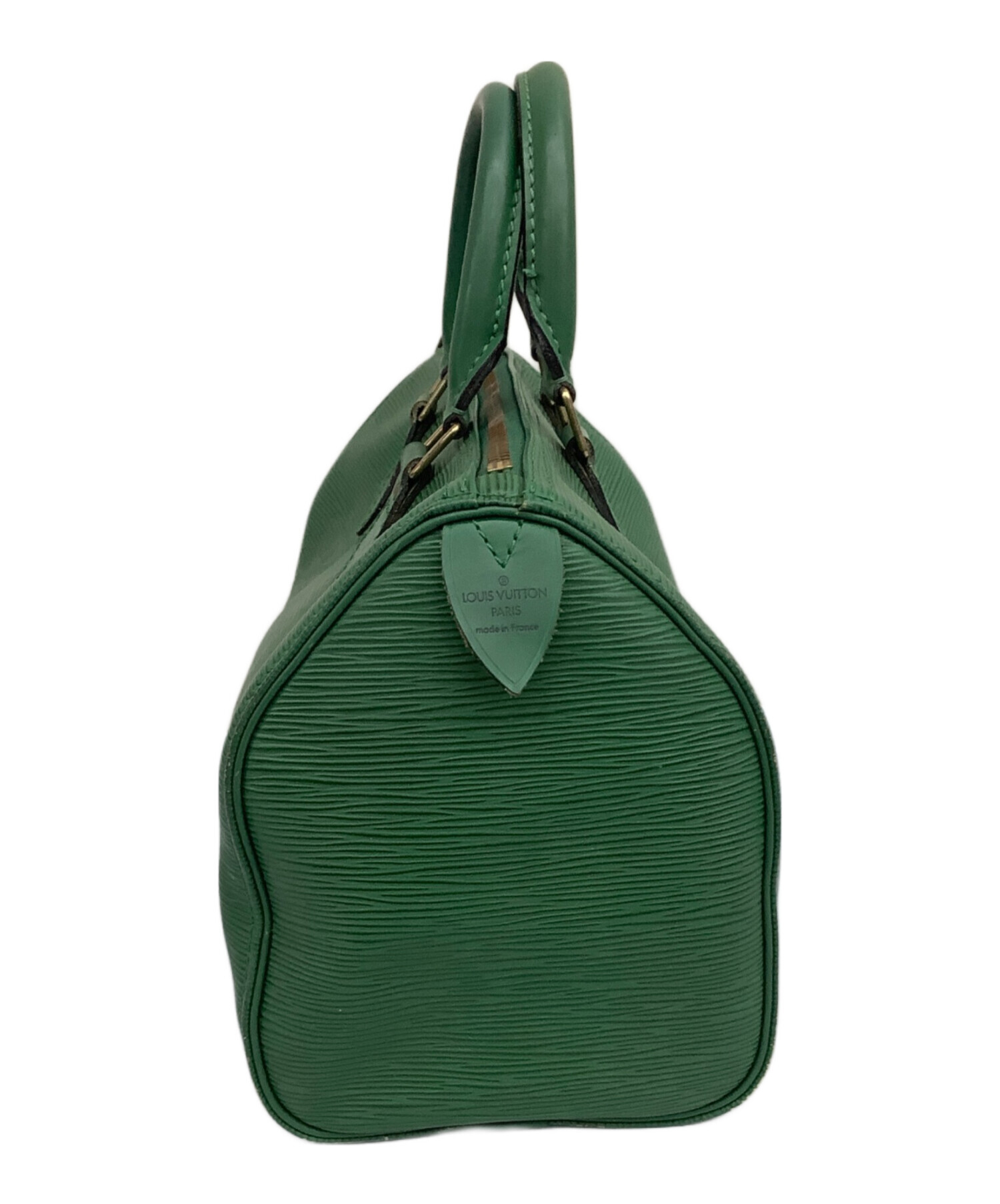 LOUIS VUITTON ボストンバッグ グリーン 中古・古着通販】LOUIS VUITTON (ルイ ヴィトン) ボストンバッグ