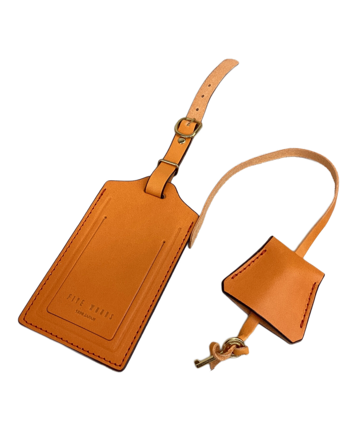 新品　未使用　ファイブウッズ　ダレスバッグ　鍵　キーホルダー付き　ブラウン 中古・古着通販】FIVEWOODS (ファイブウッズ) レザーダレスバッグ