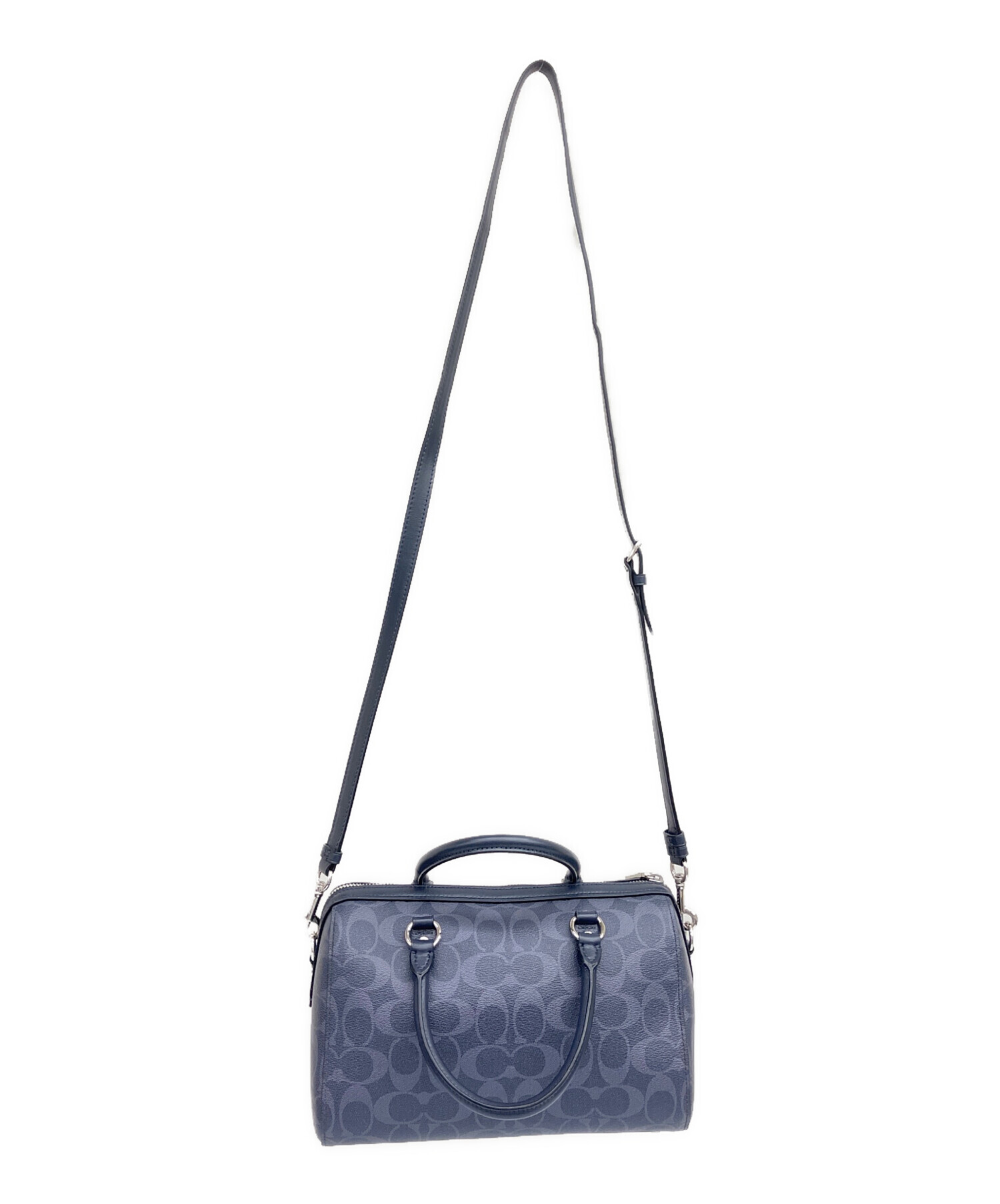 【新品未使用】COACH ネイビー 2wayバッグ 中古・古着通販】COACH (コーチ) 2WAYバッグ ネイビー｜ブランド・古着