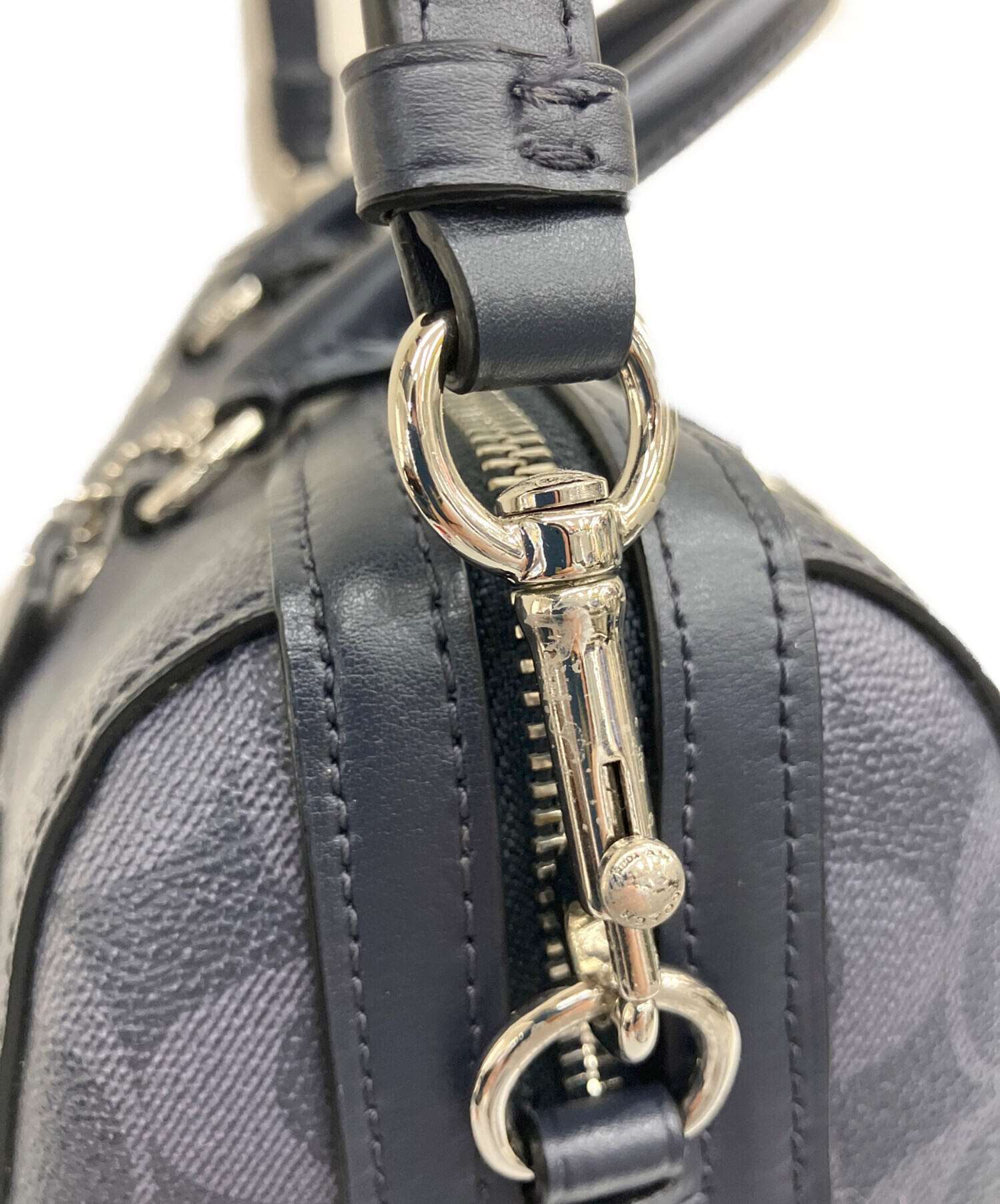 中古・古着通販】COACH (コーチ) 2WAYバッグ ネイビー｜ブランド・古着