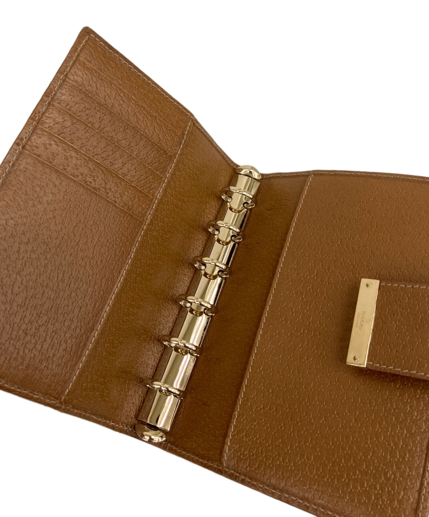 中古・古着通販】GUCCI (グッチ) 手帳カバー6穴リング｜ブランド・古着