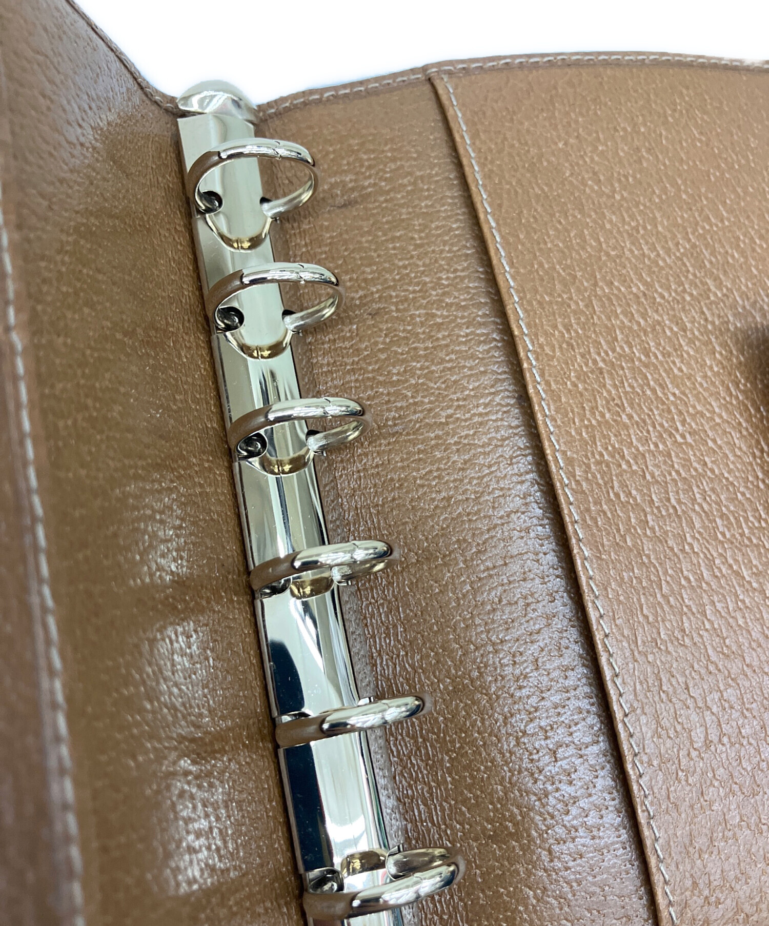 [希少]グッチ　ノートカバー 中古・古着通販】GUCCI (グッチ) 手帳カバー6穴リング｜ブランド・古着