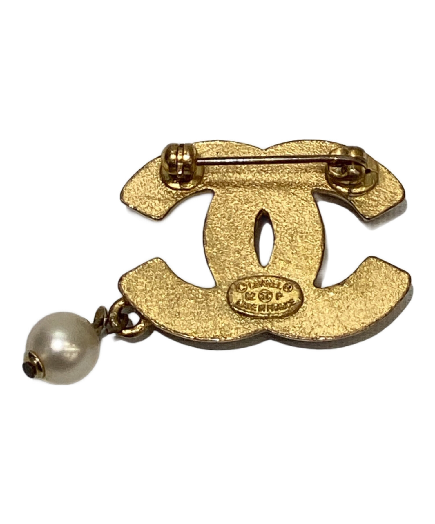 中古　美品　CHANEL ゴールド　フラワー　ブローチ CHANEL ゴールド フラワーブローチ 95A CHANEL ゴールド フラワー