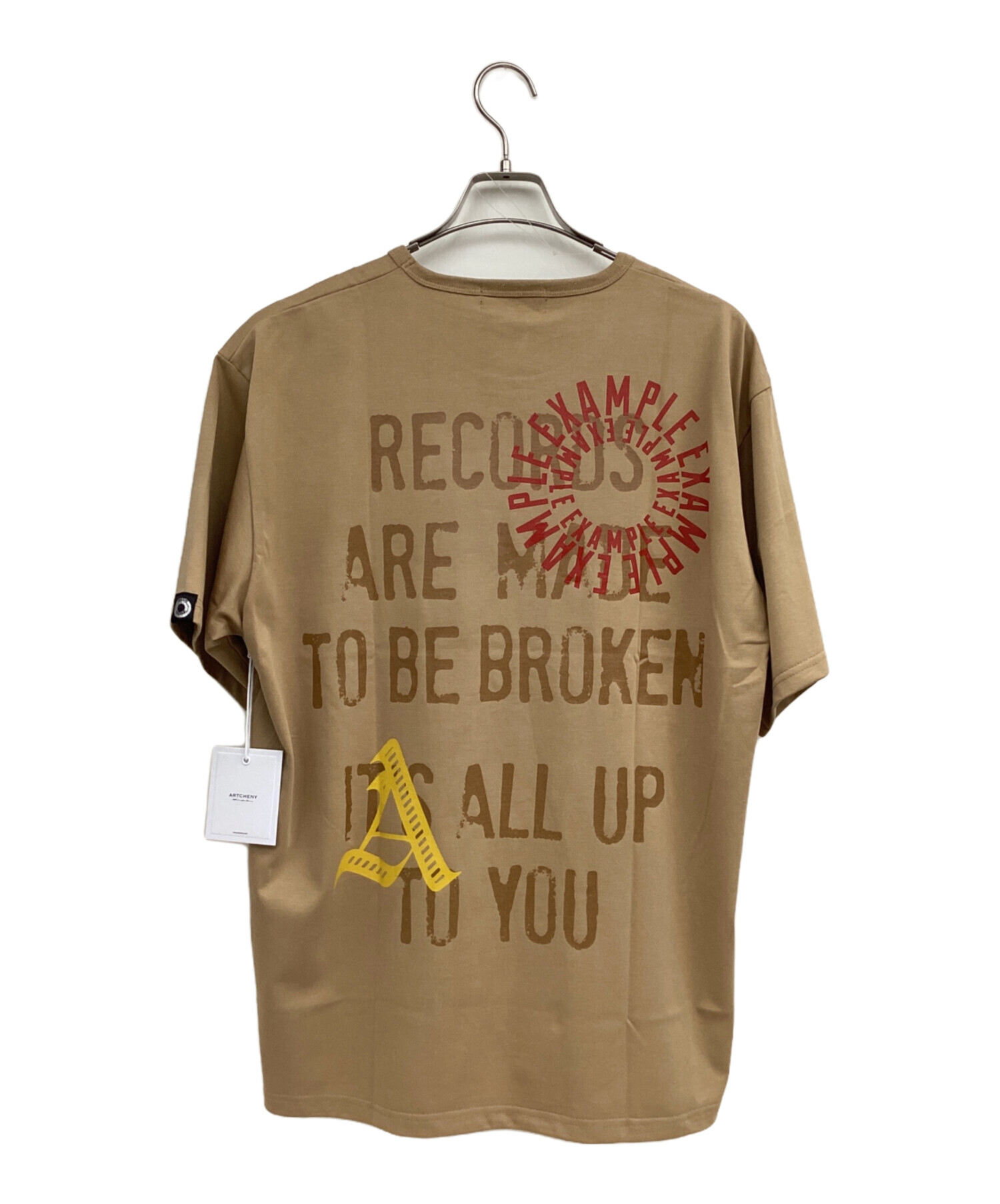 中古・古着通販】ARTCHENY (アーケニー) プリントTシャツ キャメル 