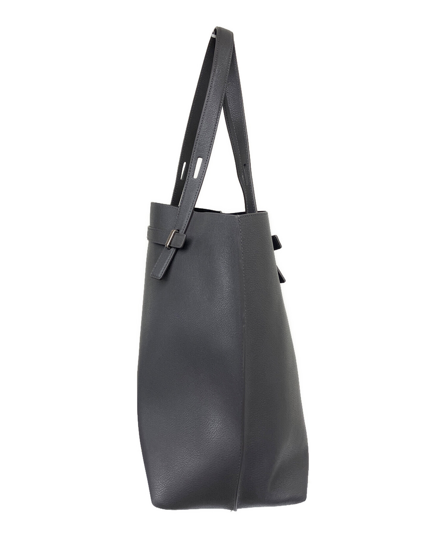 フルラFURLA☆トートバッグ GIOVE☆ダークグレー☆中古 中古・古着通販】FURLA (フルラ) トートバッグ グレー｜ブランド・古着