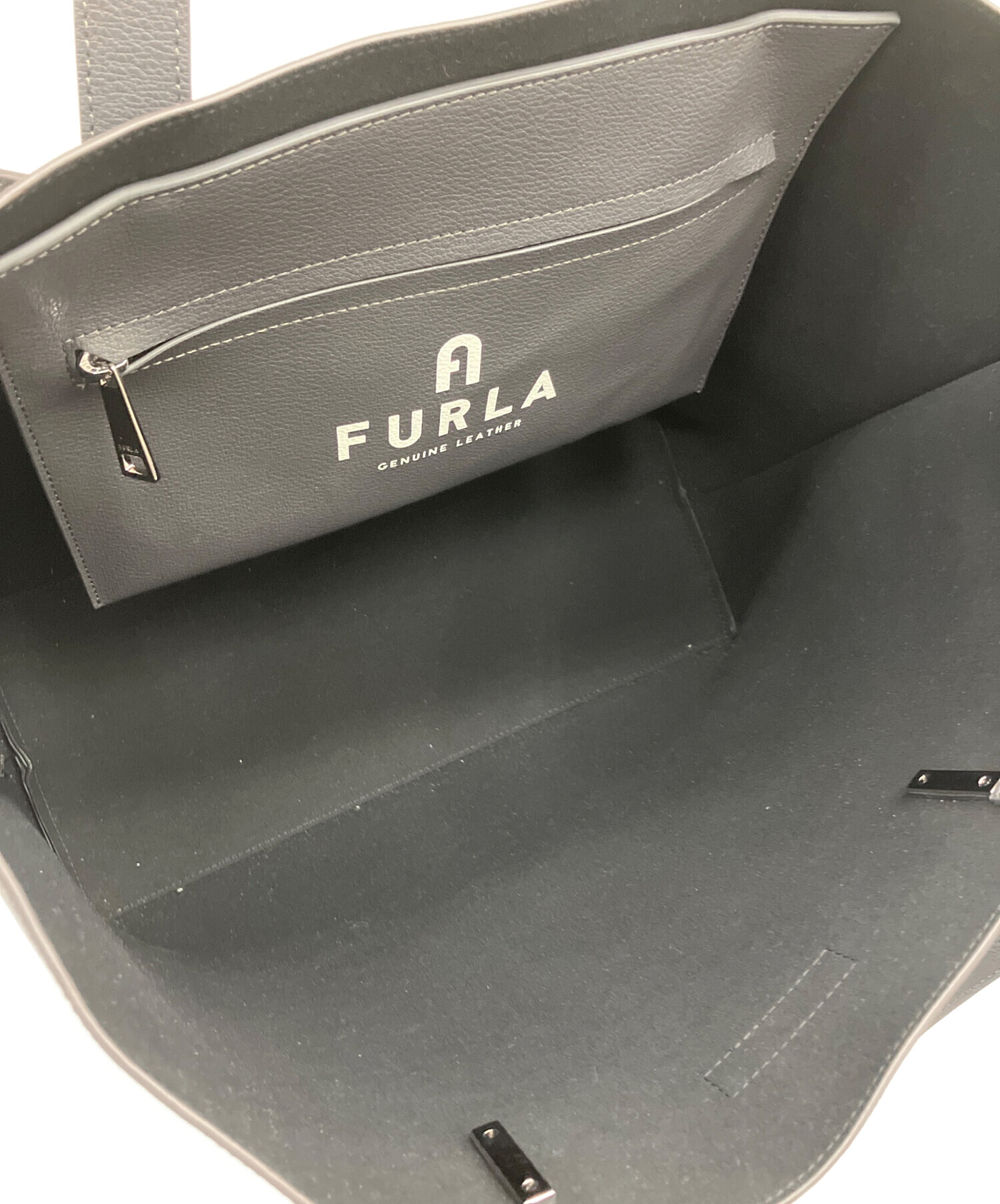 中古・古着通販】FURLA (フルラ) トートバッグ グレー｜ブランド・古着