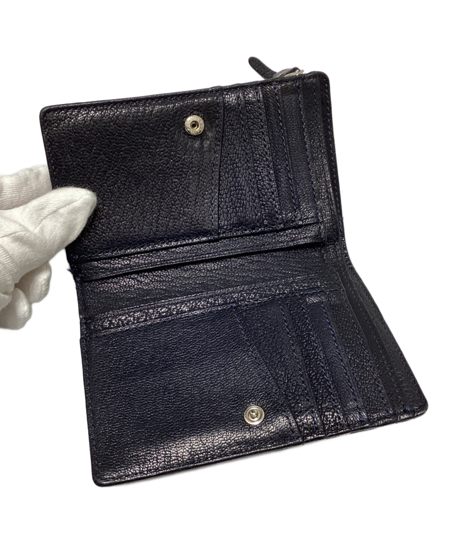 中古・古着通販】CORBO (コルボ) 2つ折り財布 ネイビー｜ブランド 