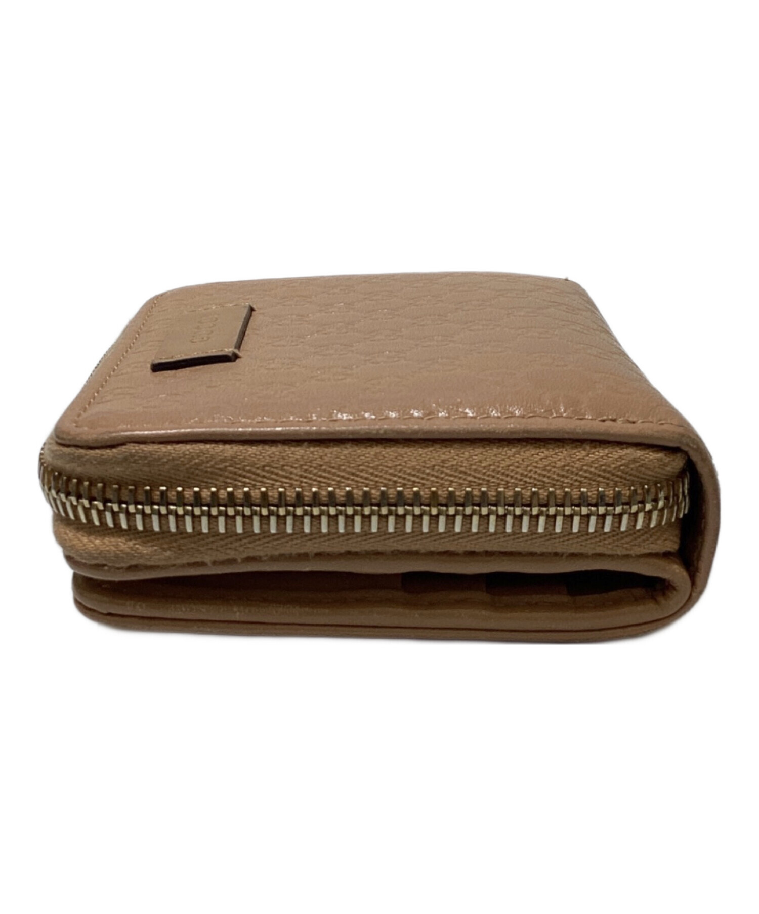 中古・古着通販】GUCCI (グッチ) 2つ折り財布 ベージュ｜ブランド