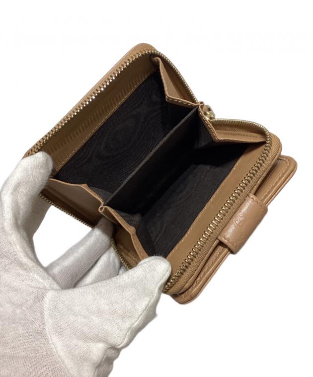 中古・古着通販】GUCCI (グッチ) 2つ折り財布 ベージュ｜ブランド