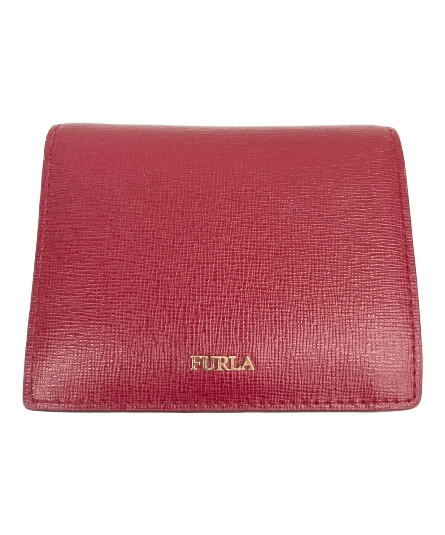 中古・古着通販】FURLA (フルラ) 2つ折り財布 レッド｜ブランド・古着