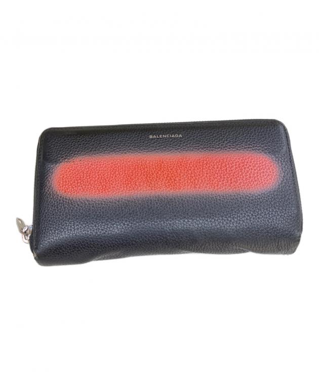 中古・古着通販】BALENCIAGA (バレンシアガ) 長財布 ブラック