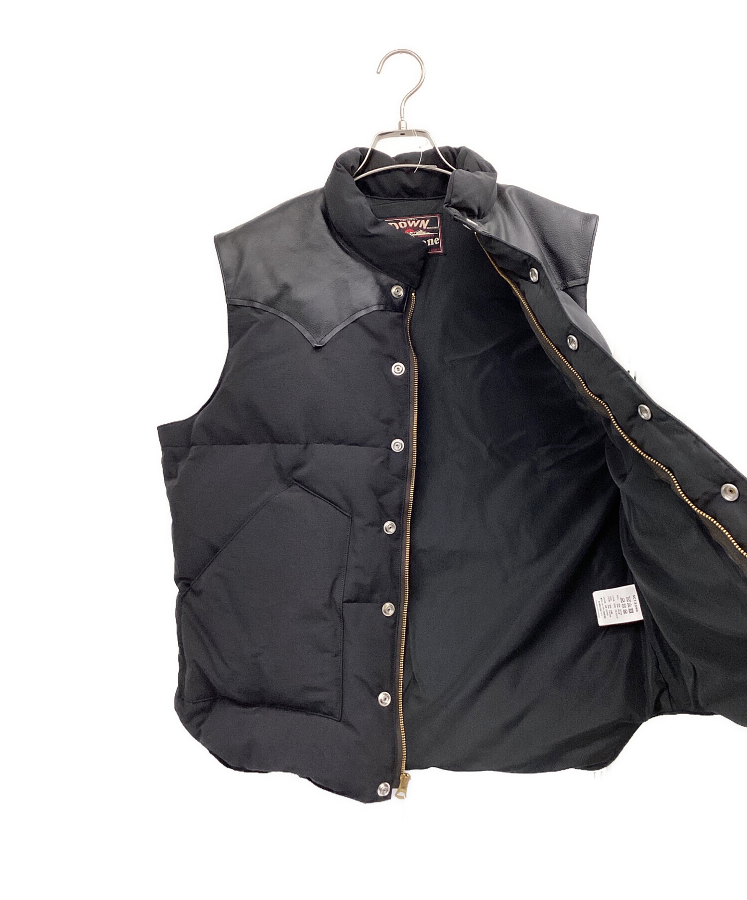 シューガーケンダウンベスト 中古・古着通販】SUGAR CANE (シュガーケーン) ダウンベスト ブラック