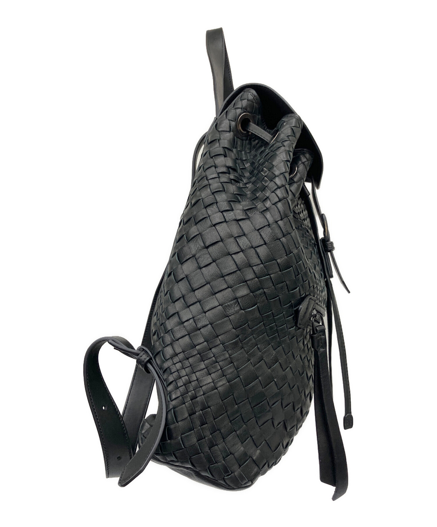 中古・古着通販】FALORNI (ファロルニ) レザー編み込みリュック