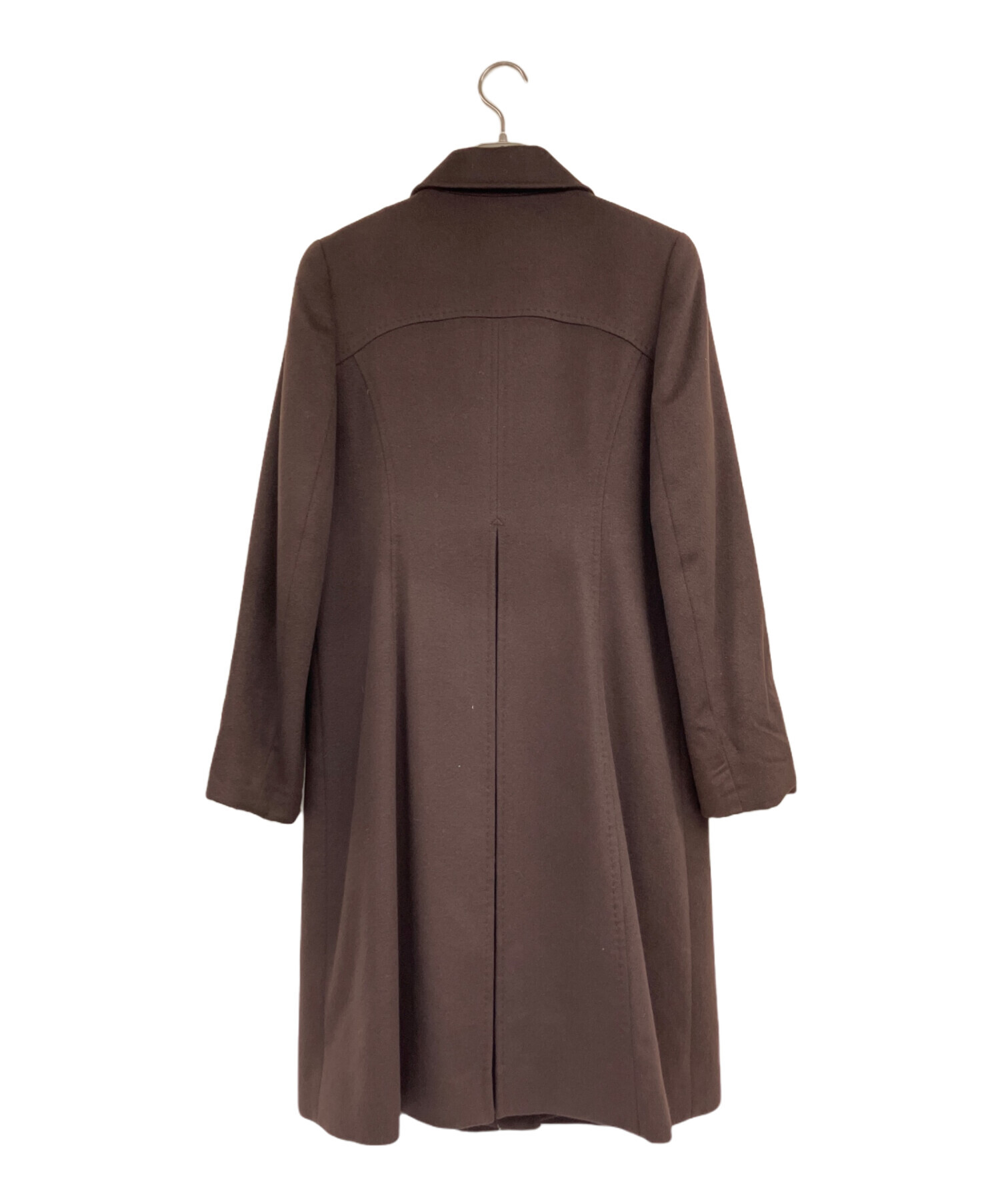 中古・古着通販】BALMAIN (バルマン) カシミヤコート ブラウン サイズ