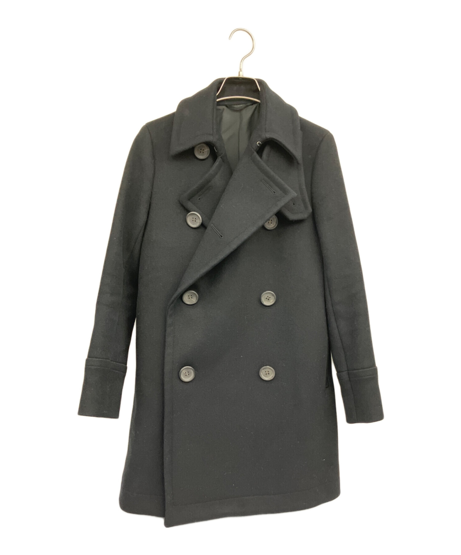 中古・古着通販】THE RERACS (ザ リラクス) Pコート ブラック サイズ:S