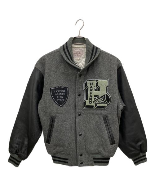 中古・古着通販】HARVARD (ハーバード) スタジャン ブラック×グレー