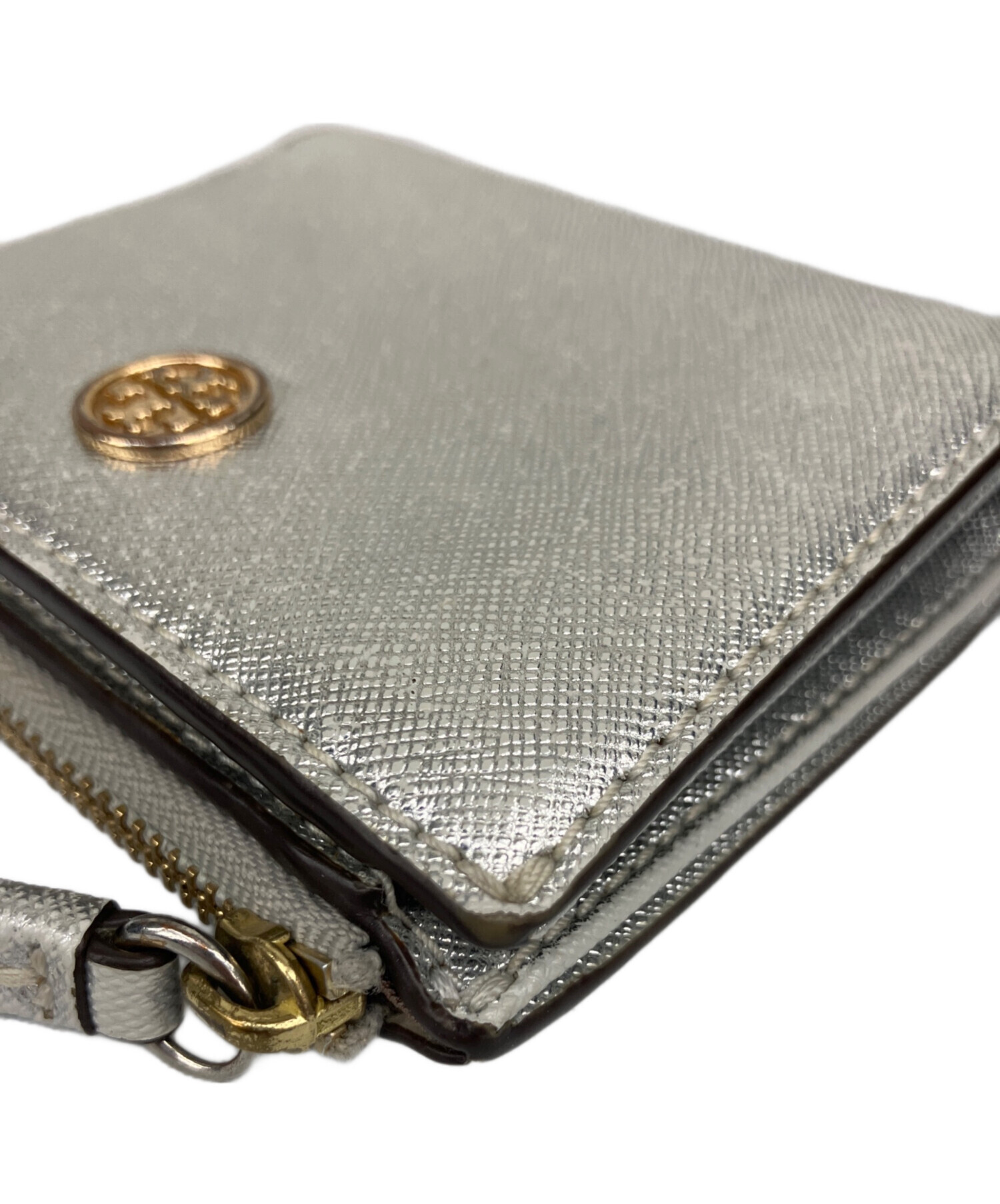 中古・古着通販】TORY BURCH (トリーバーチ) ミニ財布 シルバー色
