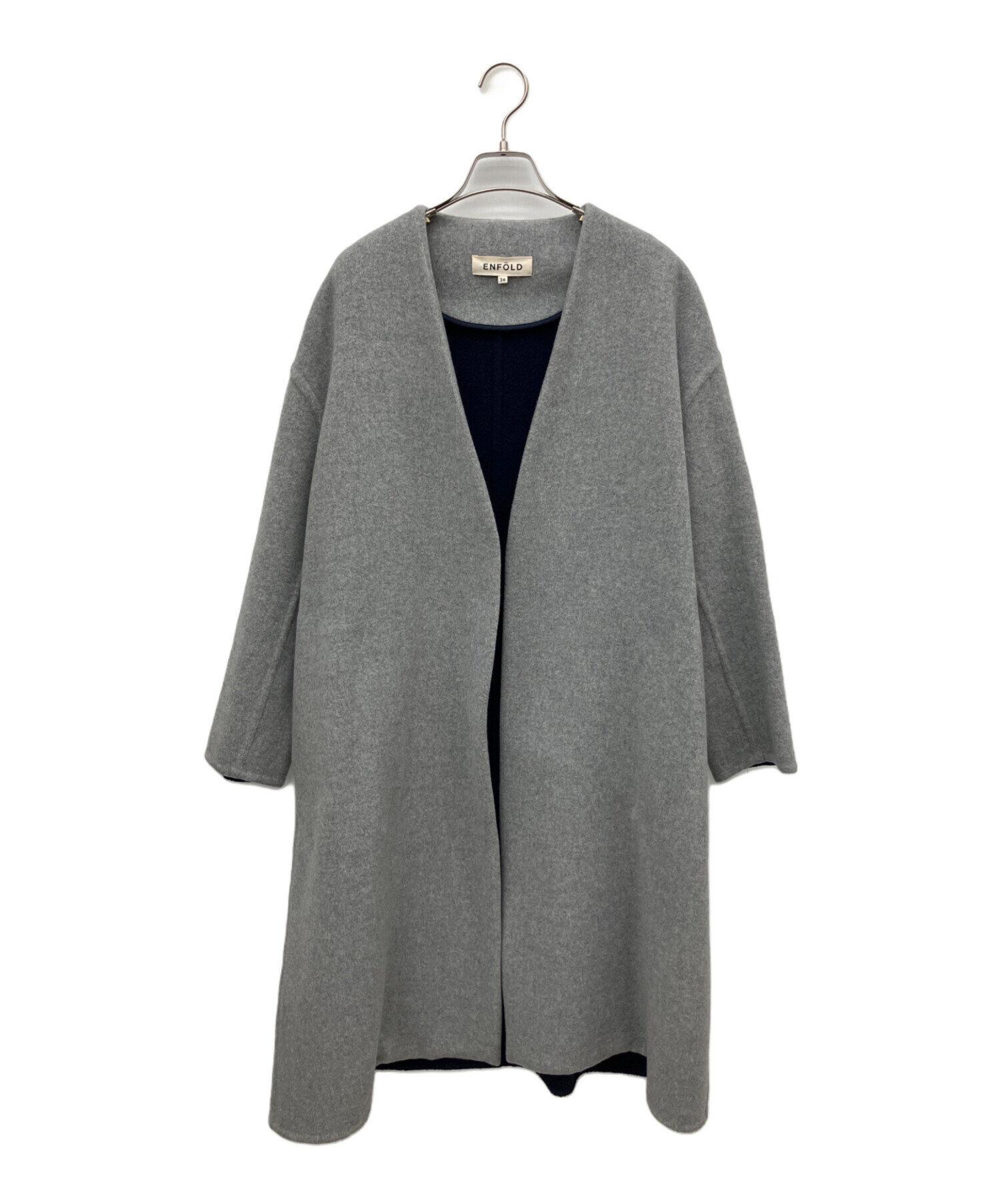 中古・古着通販】ENFOLD (エンフォルド) ソフトリバーウールコート