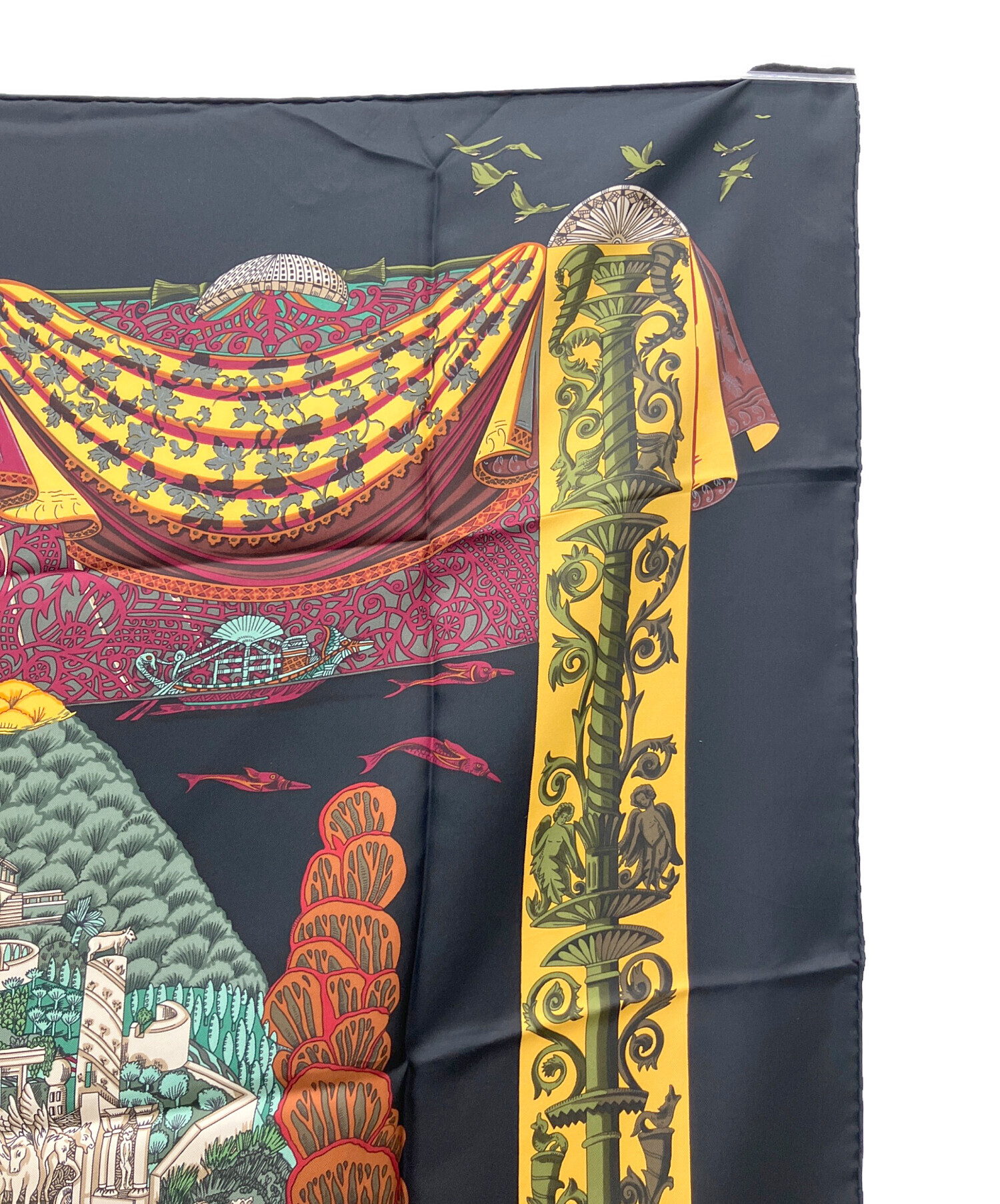 HERMES カレ 90 L'ATLANTIDE スカーフ シルク 【美品】 中古・古着通販】HERMES (エルメス) スカーフ カレ90 アトランティス