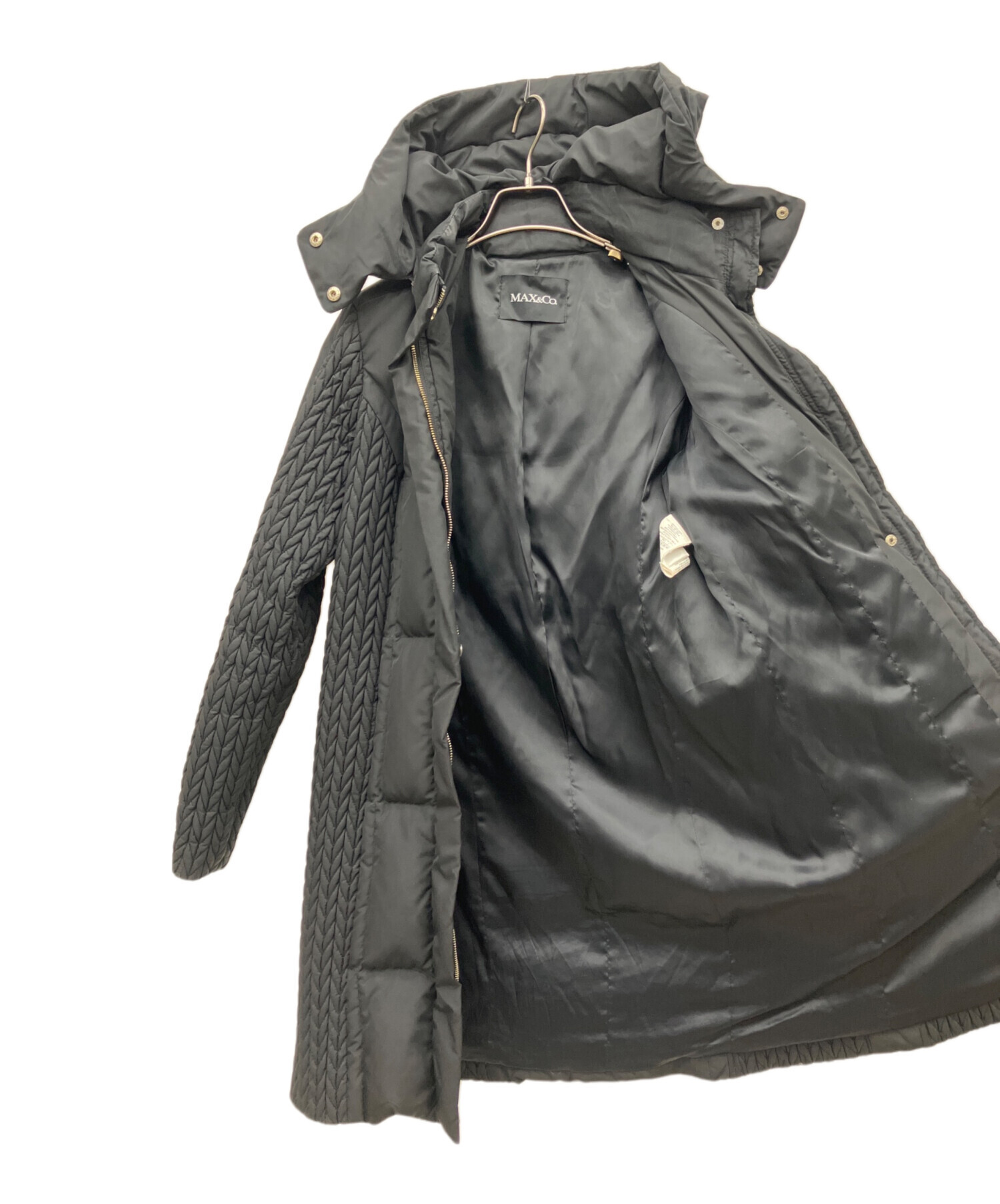 中古・古着通販】MAX&Co. (マックスアンドコー) ダウンコート ブラック