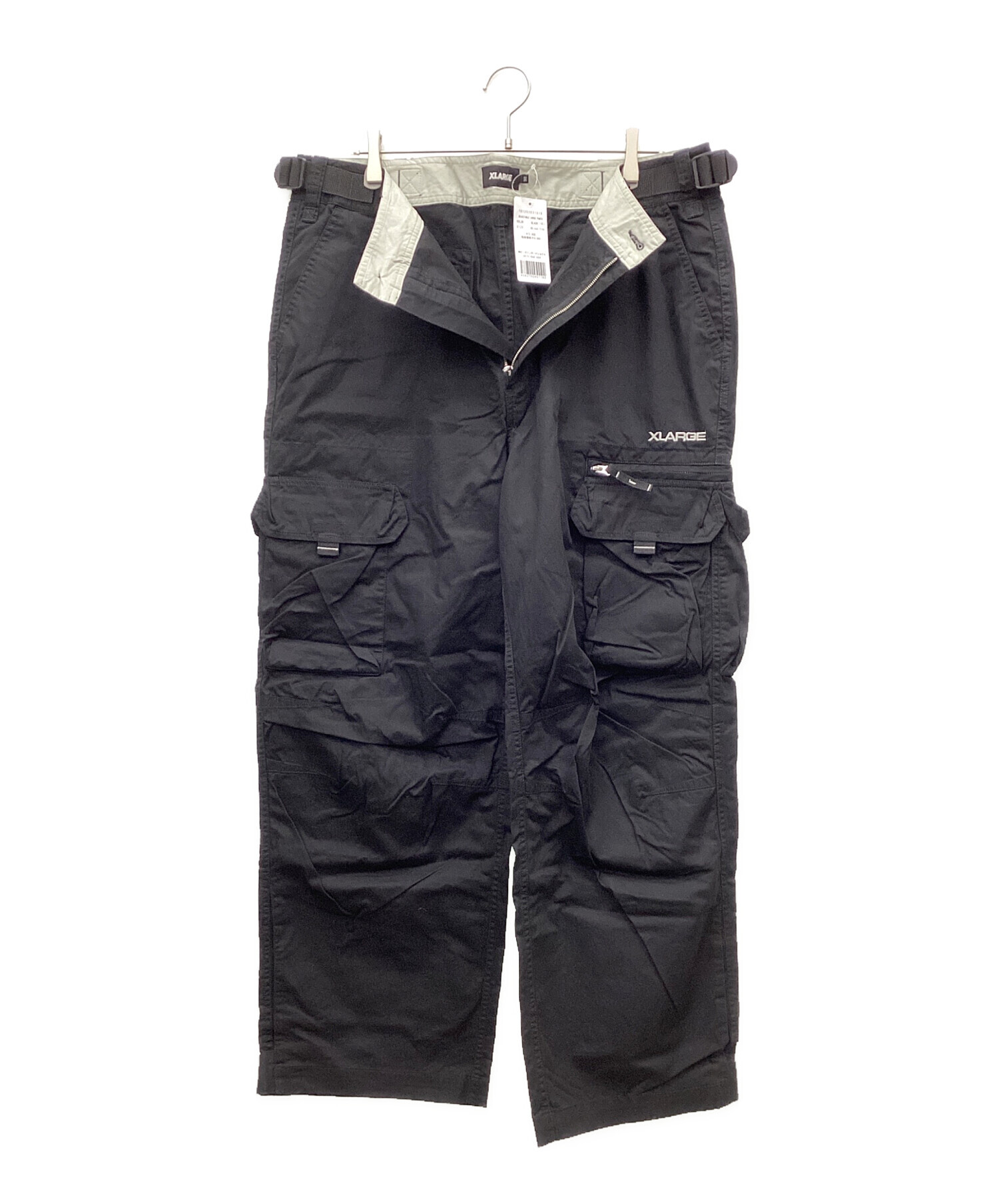 中古・古着通販】X-LARGE (エクストララージ) カーゴパンツ ブラック