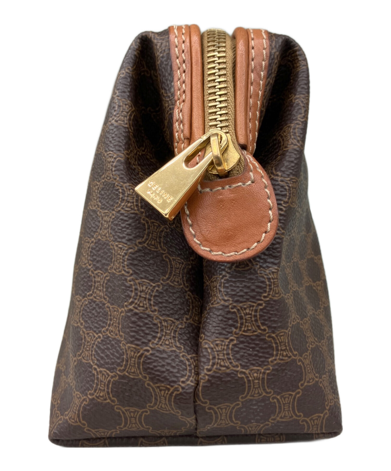 中古・古着通販】CELINE (セリーヌ) コスメポーチ ブラウン｜ブランド 