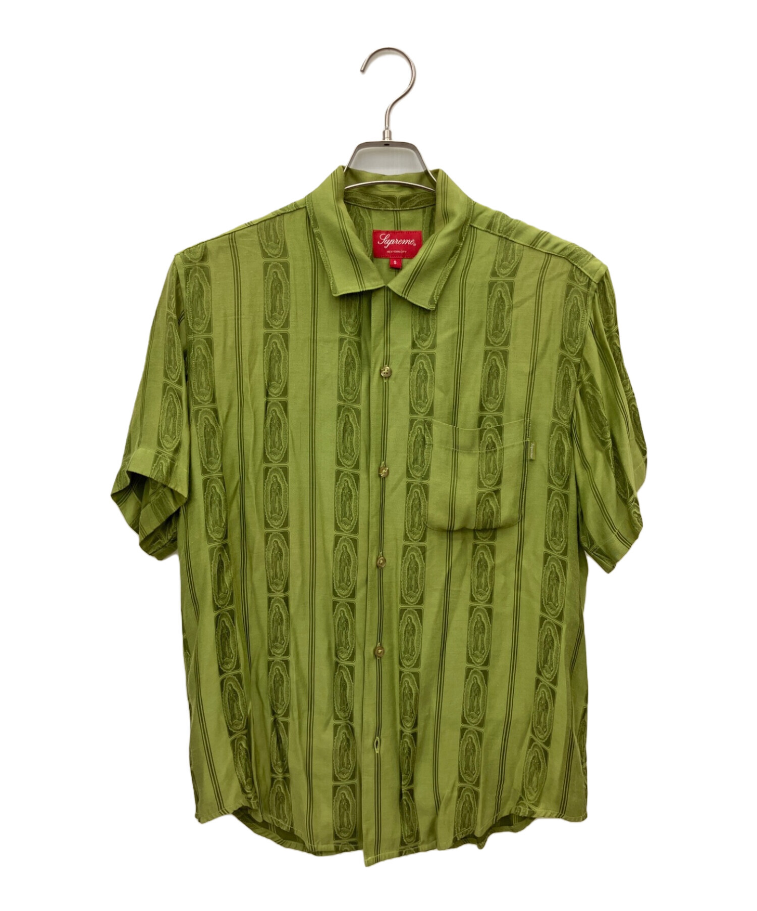 シャツ supreme Guadalupe shirt M Greeeen 中古・古着通販】SUPREME (シュプリーム) Guadalupe Shirt ライト