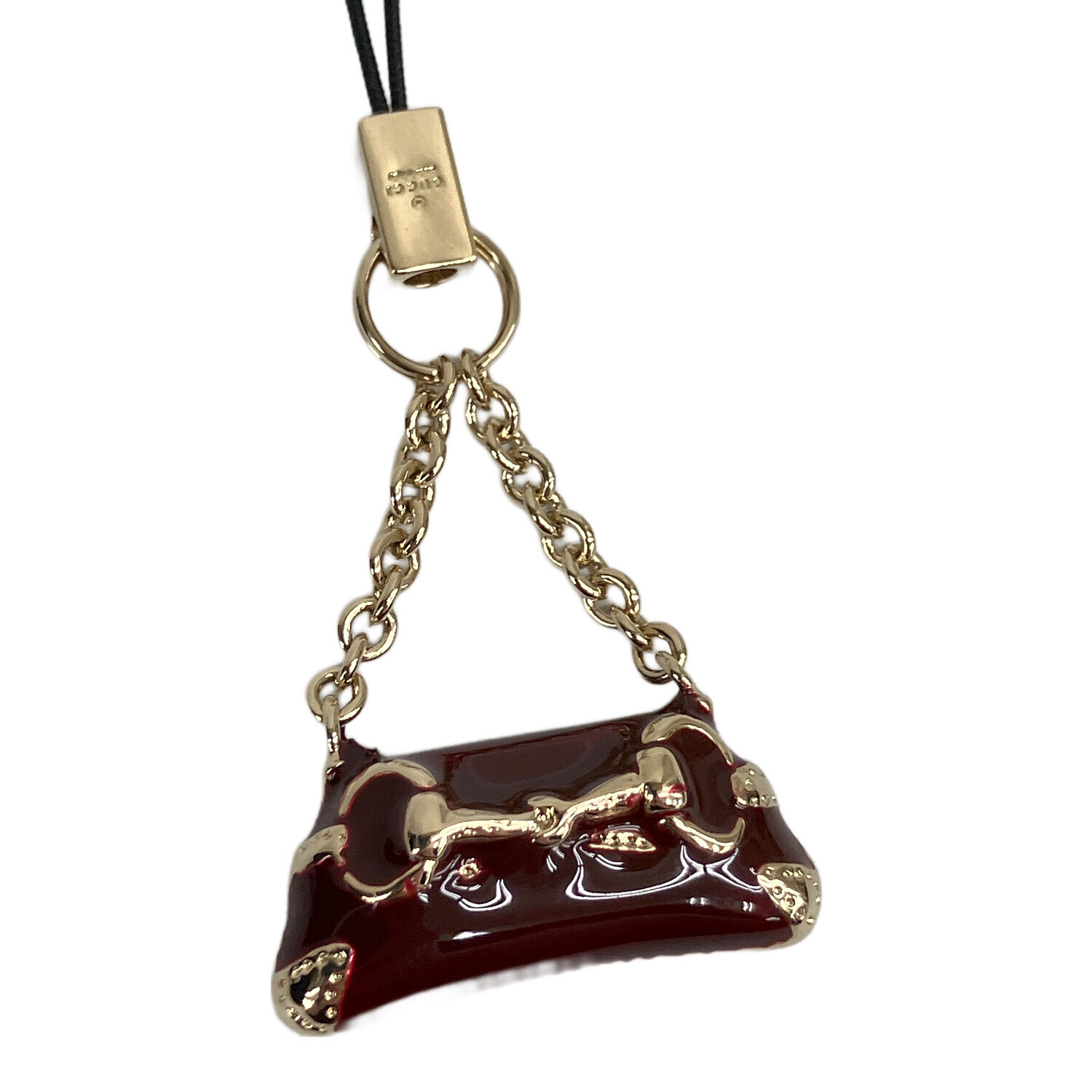中古・古着通販】GUCCI (グッチ) チャーム バッグ型 レッド レッド