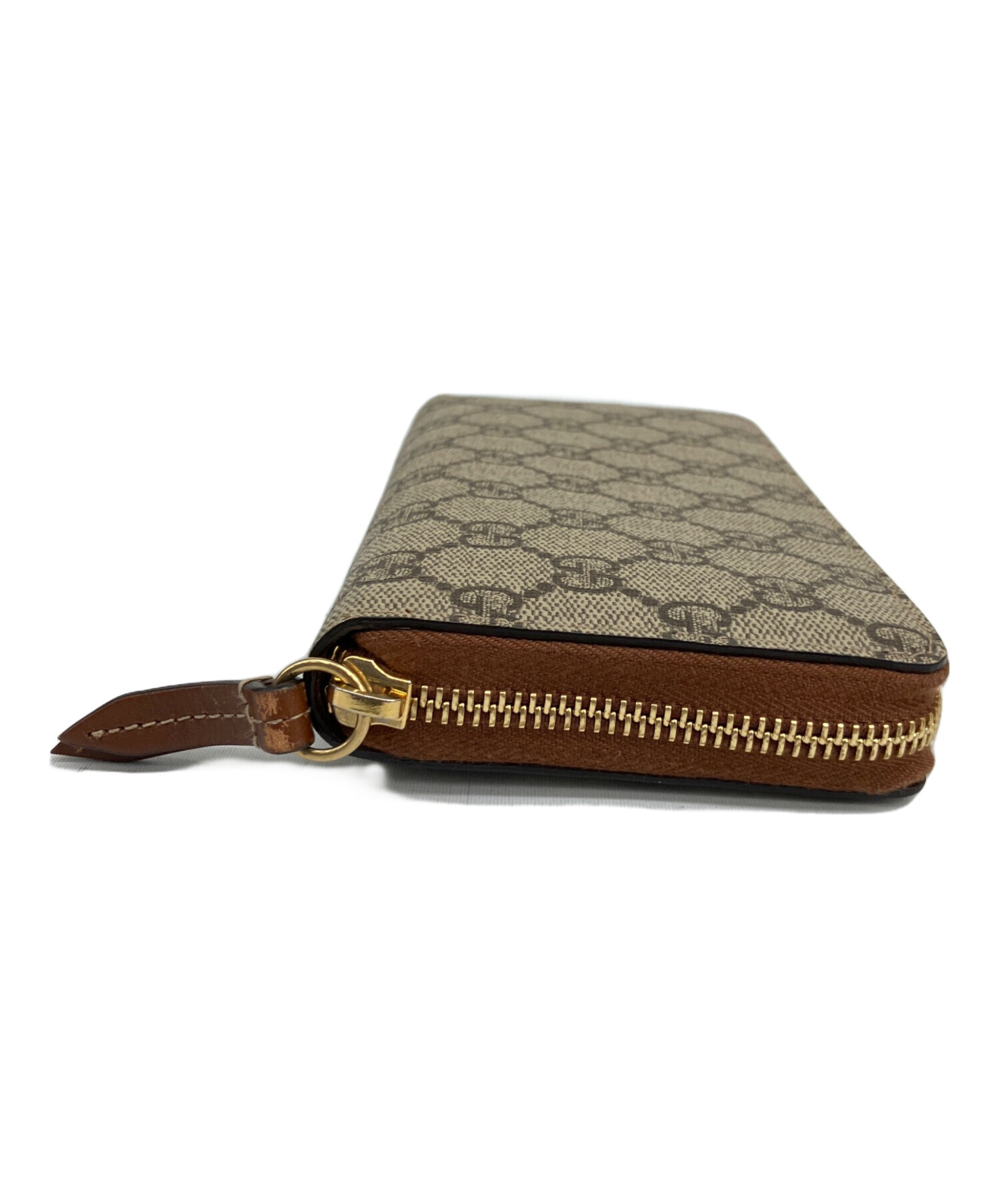 中古・古着通販】GUCCI (グッチ) 長財布 GGスプリーム グレー