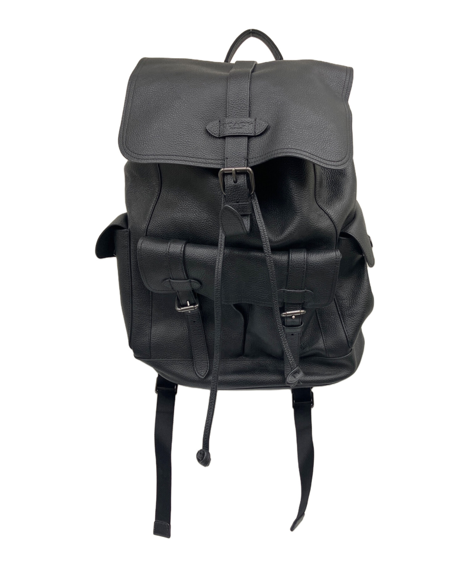 中古・古着通販】COACH (コーチ) ハドソンバックパック ※絞り紐の先端